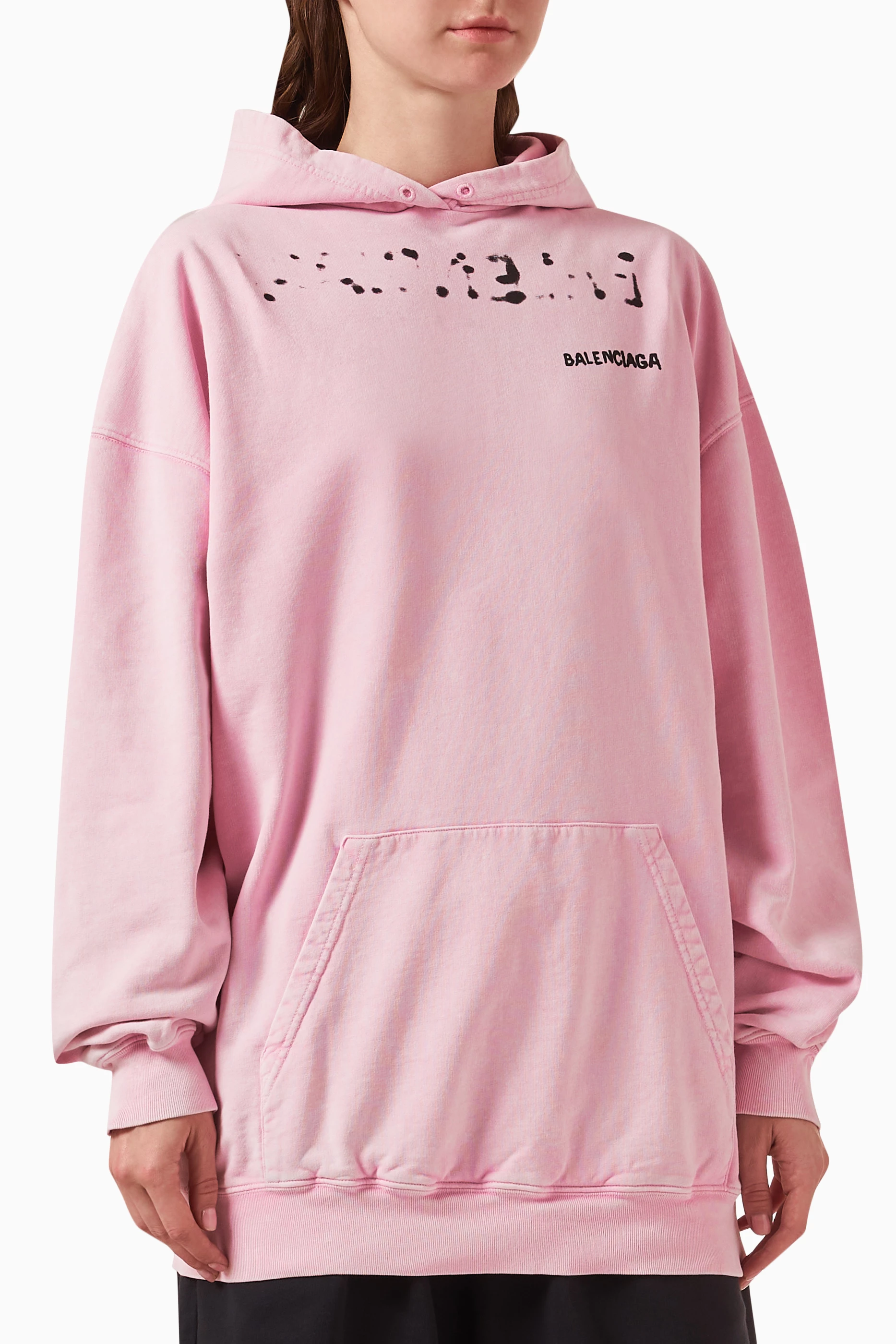 Balenciaga sweatshirt womens pink sale