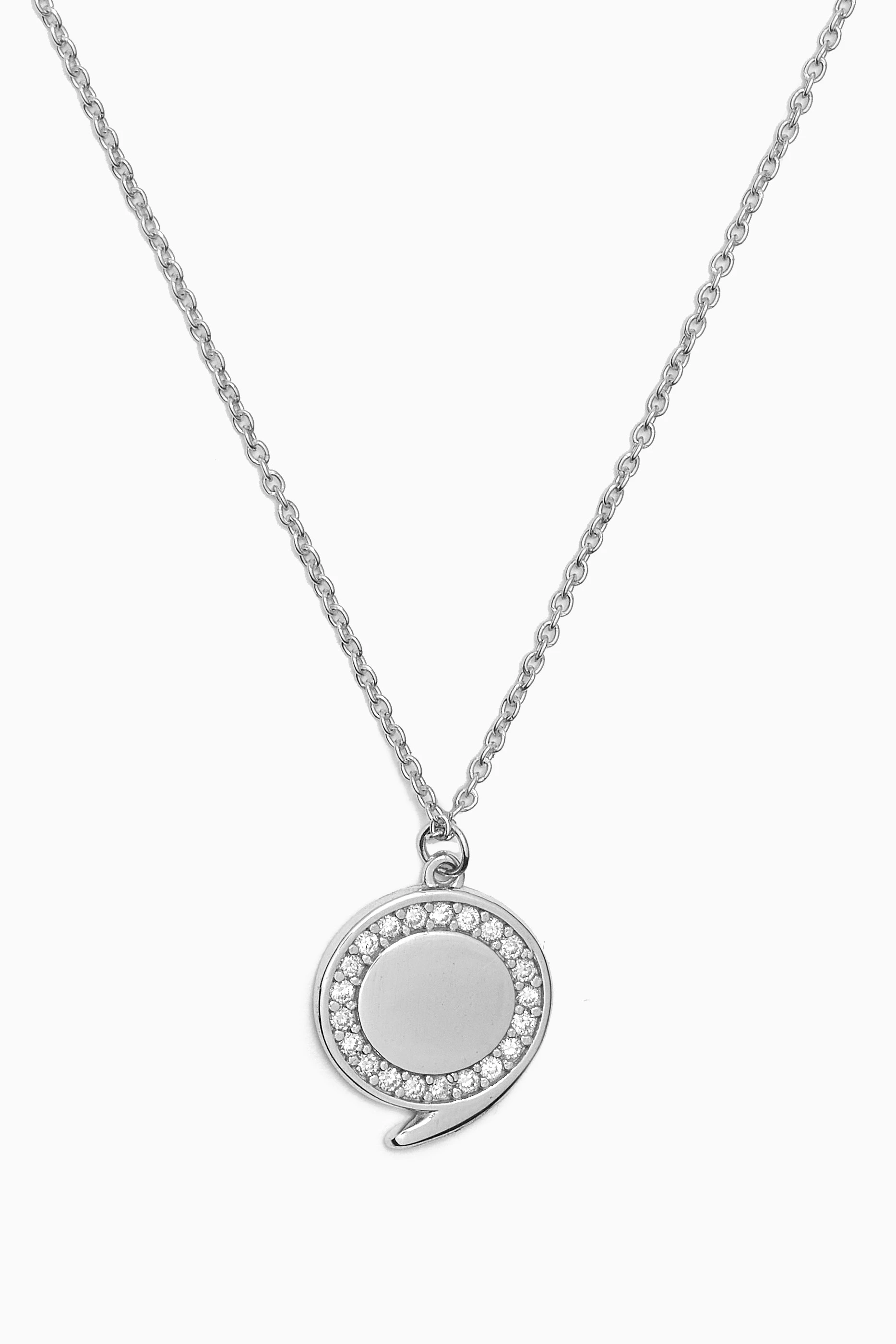 Diamond top bubble necklace