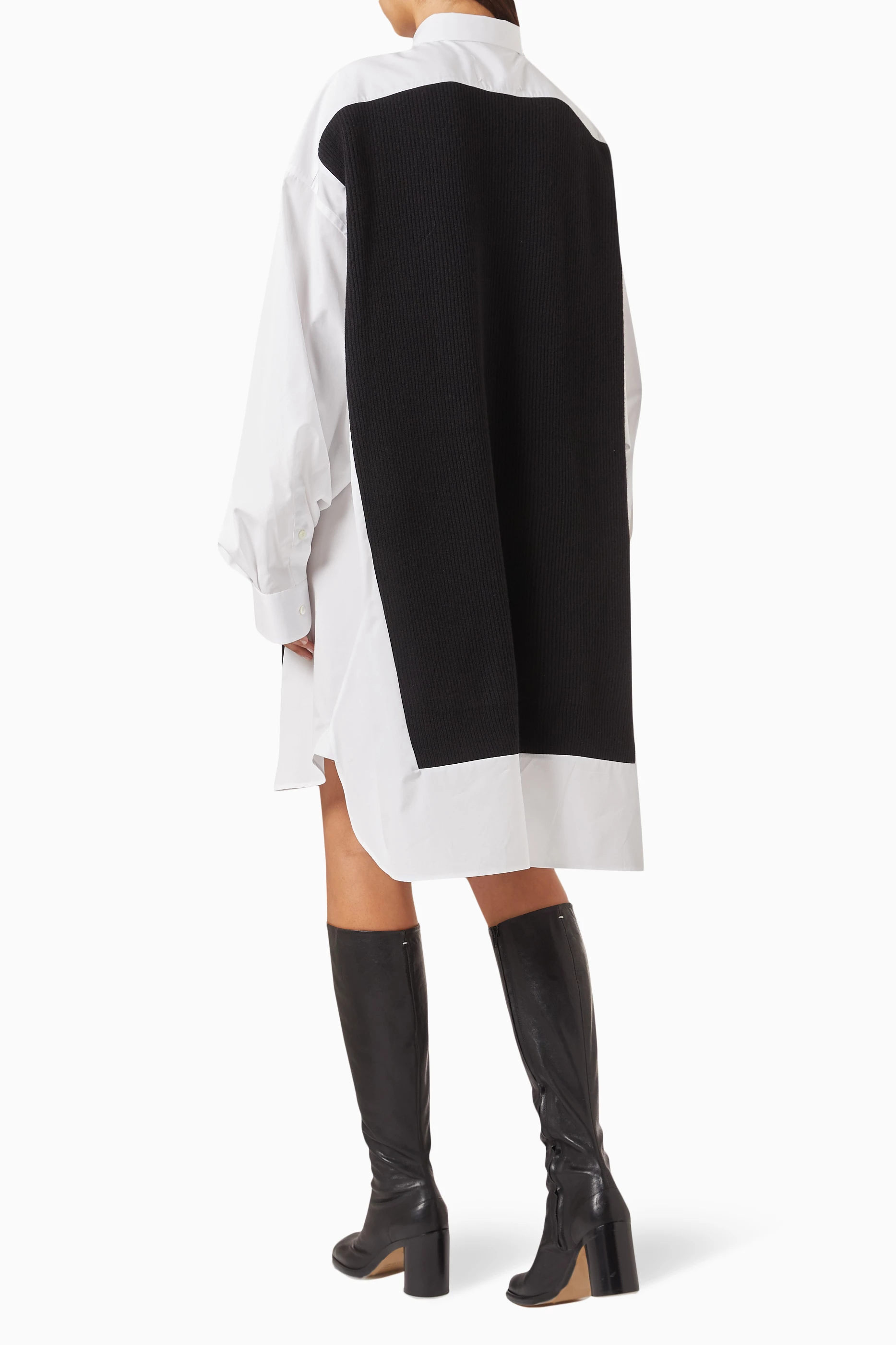 Oversized shirt dress black online