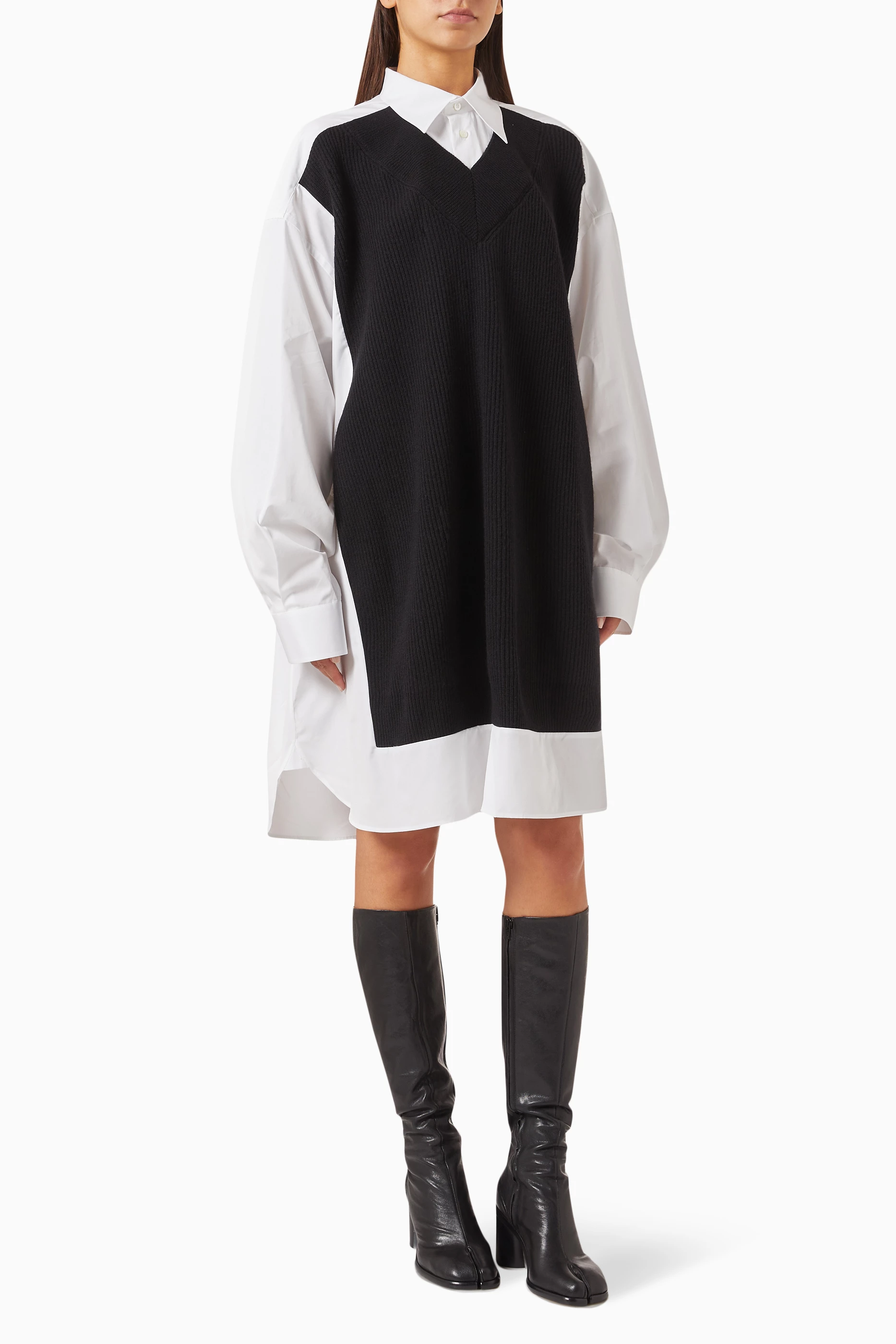 Oversized cotton dress sales