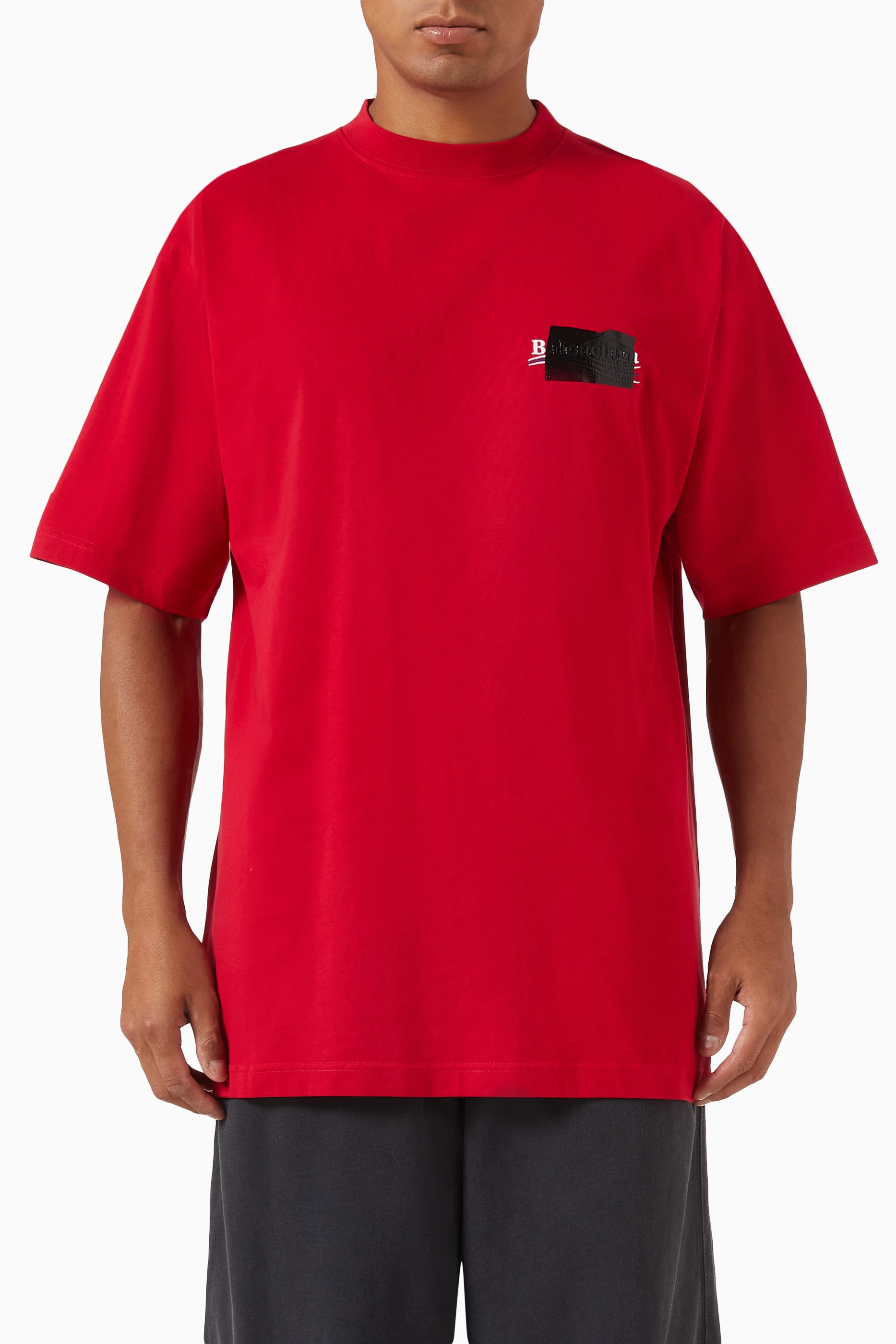 Oversized red top t shirt