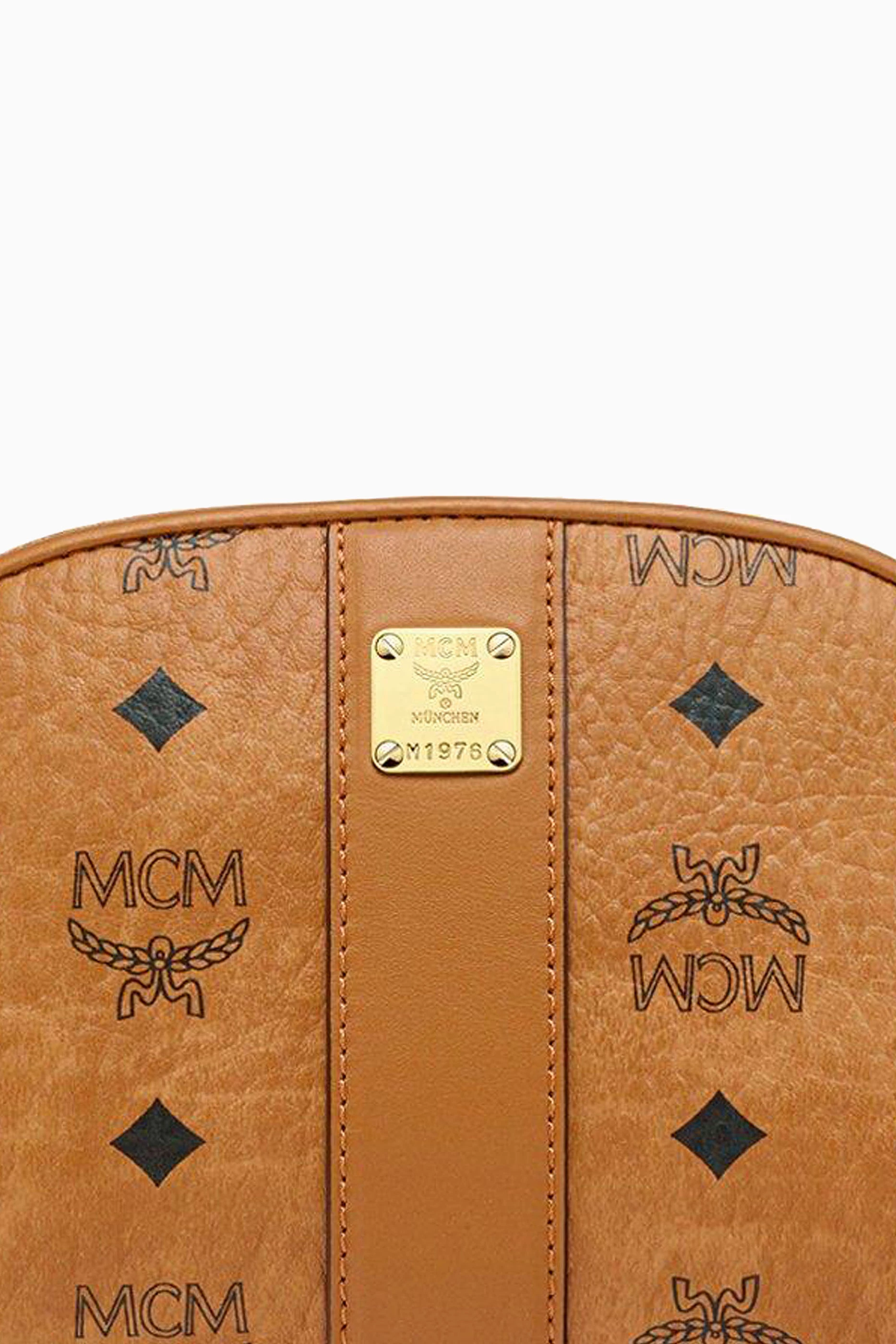 Buy MCM Brown Aren Cosmetic Pouch in Visetos for WOMEN in UAE
