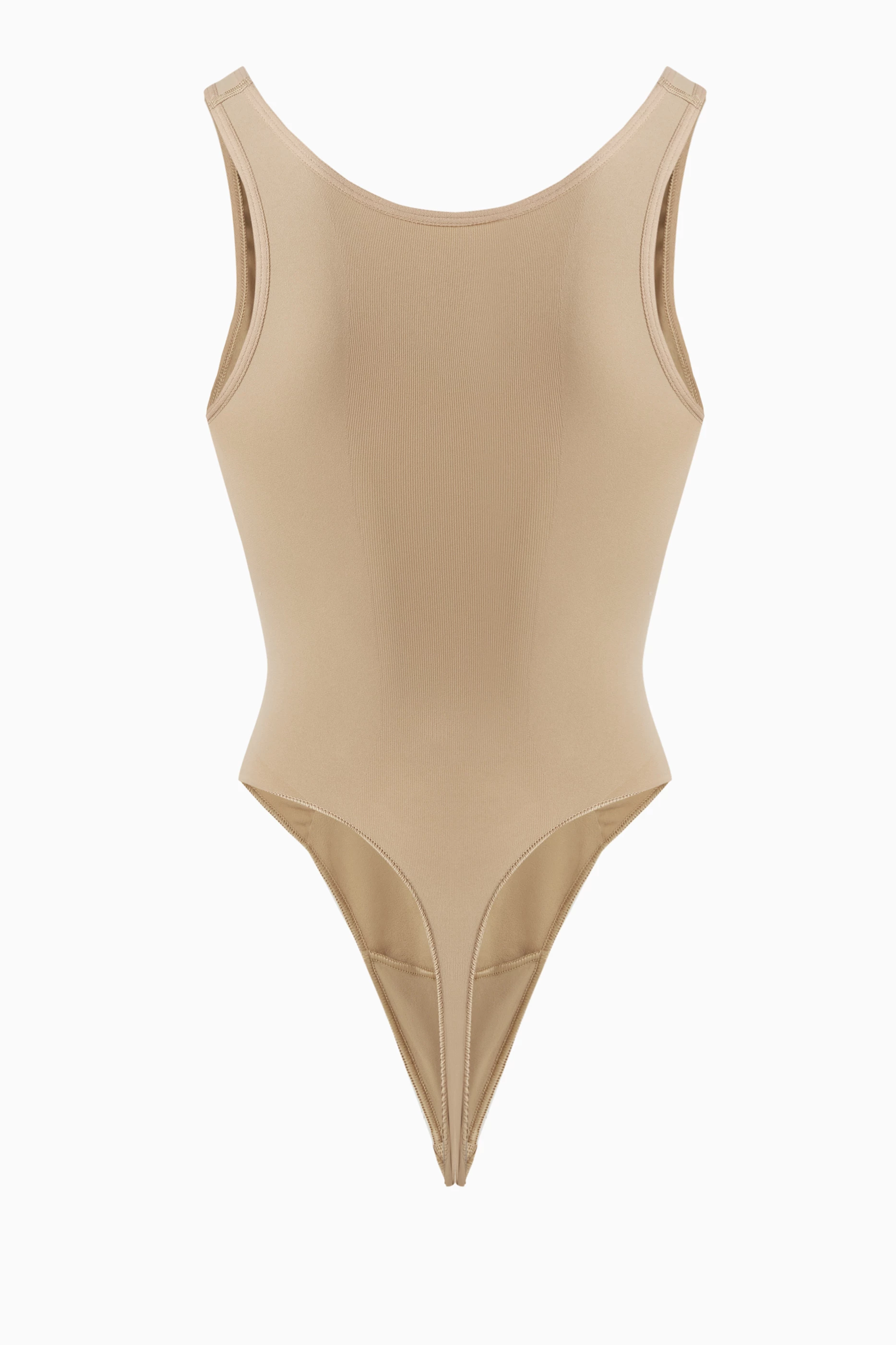 Buy SKIMS Grey Seamless Sculpt Thong Bodysuit for Women in UAE