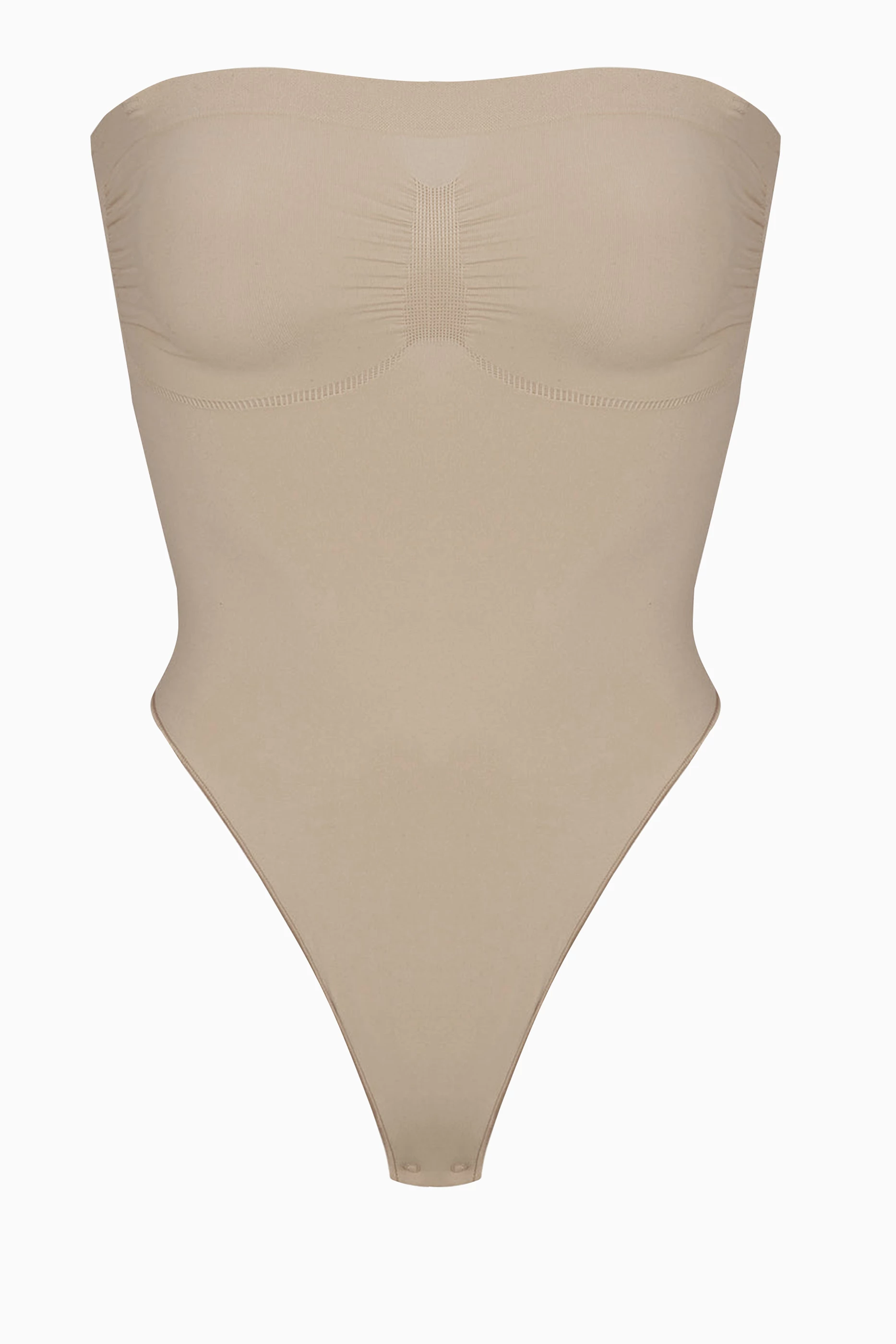 Buy SKIMS Grey Seamless Sculpt Strapless Thong Bodysuit for Women in UAE