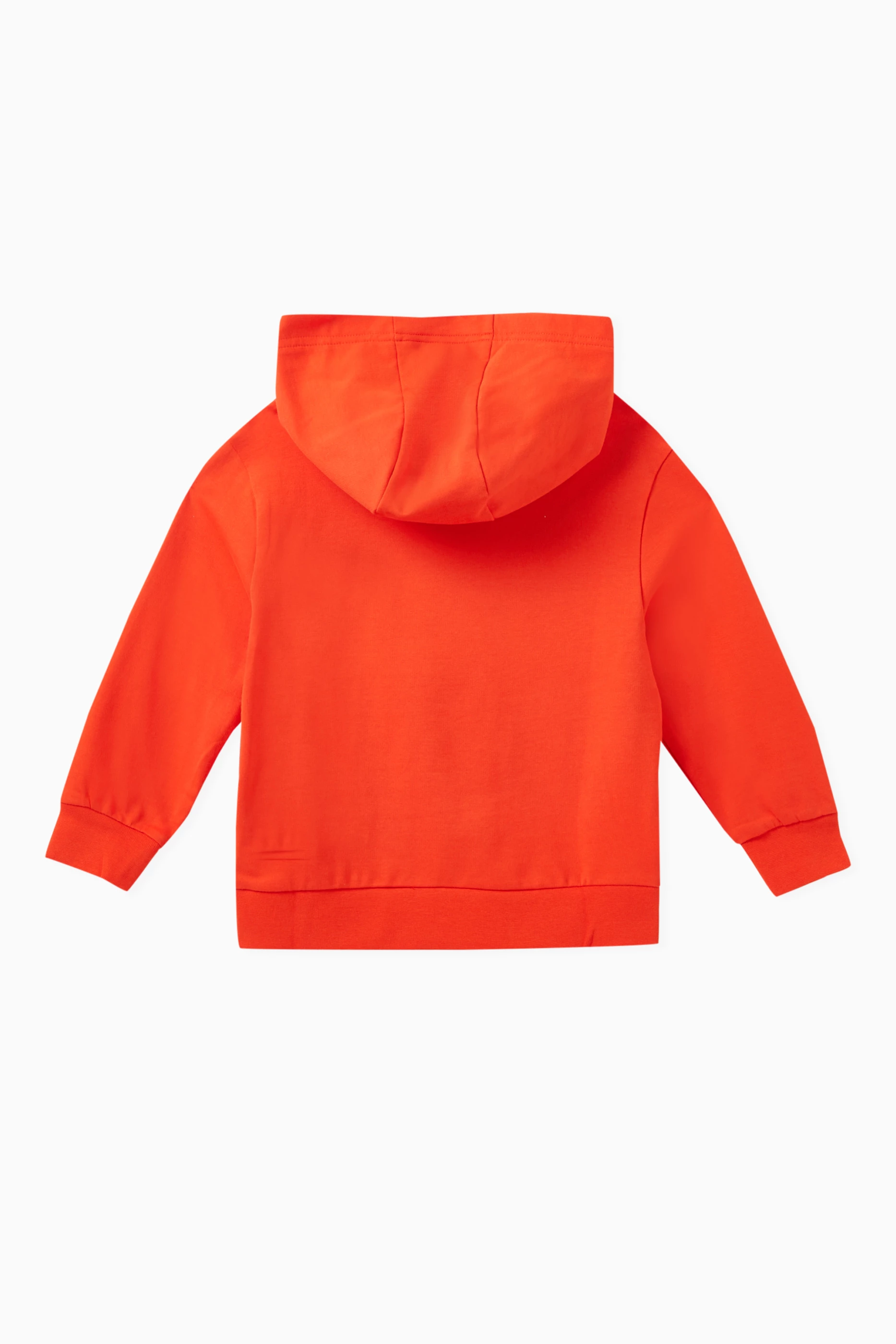 Buy Emporio Armani Orange Logo print Hoodie in Cotton for Boys in