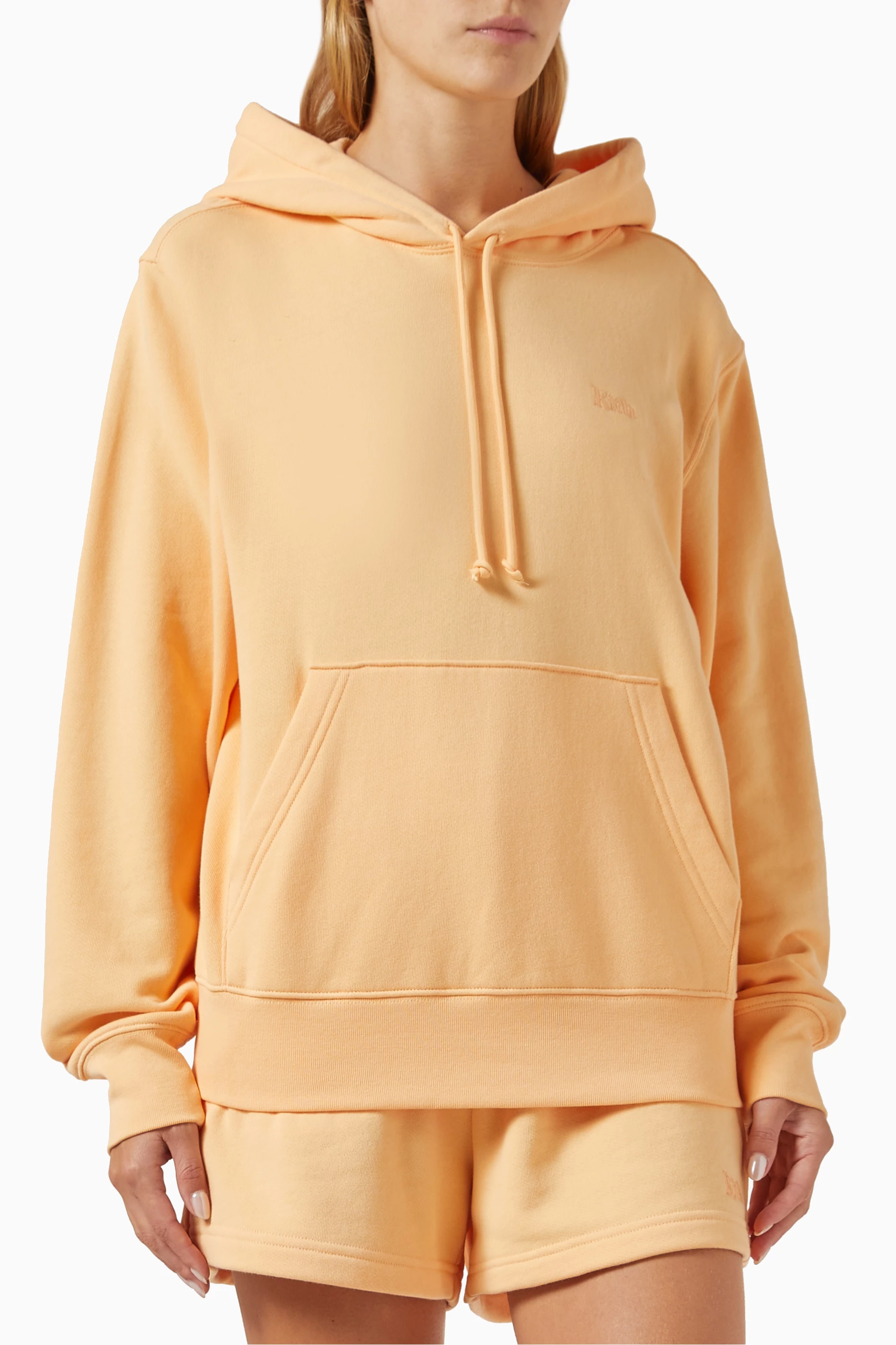 Orange kith hoodie hotsell