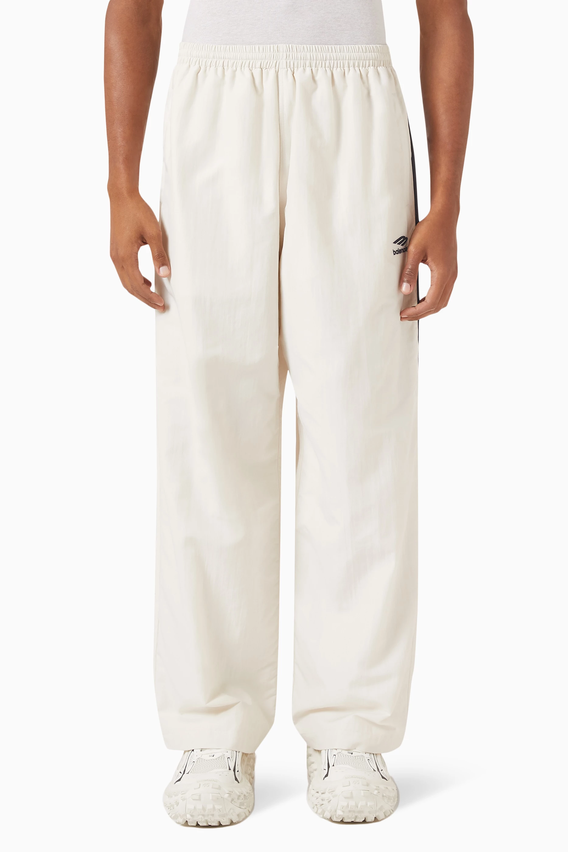 Balenciaga pants mens white discount