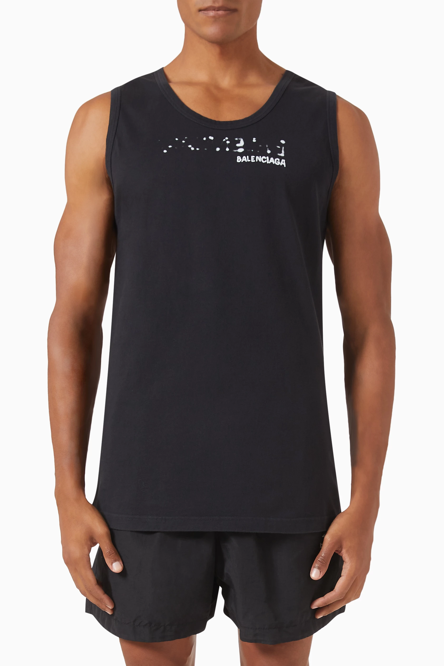 Balenciaga logo tank sale