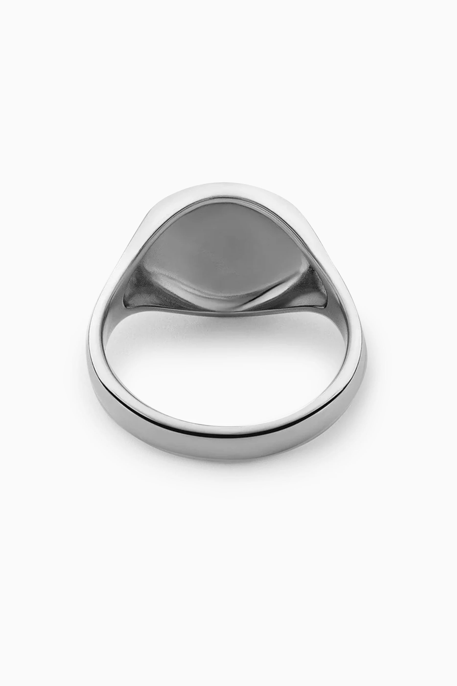 Mens silver store signet ring