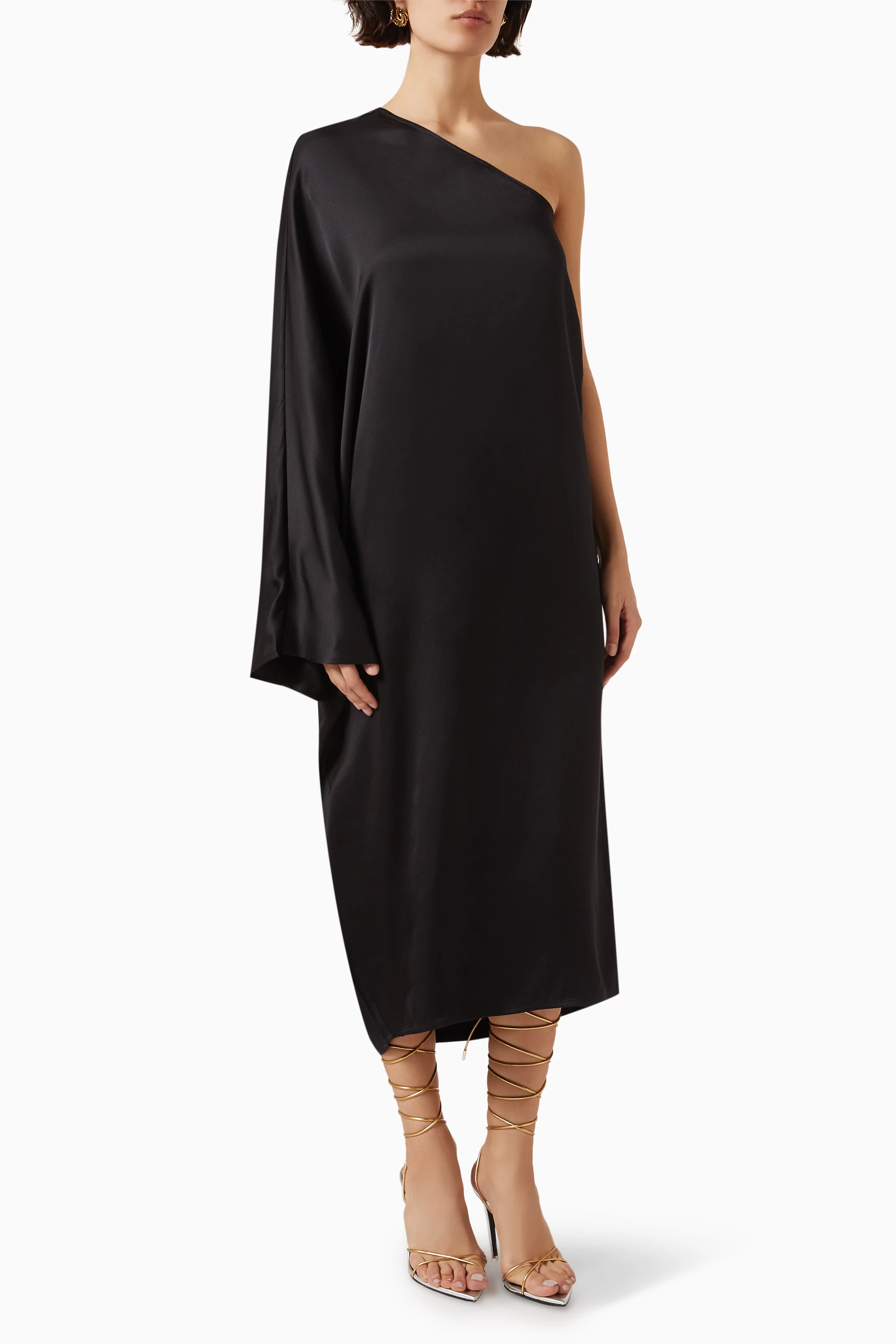 One shoulder jersey dress sales