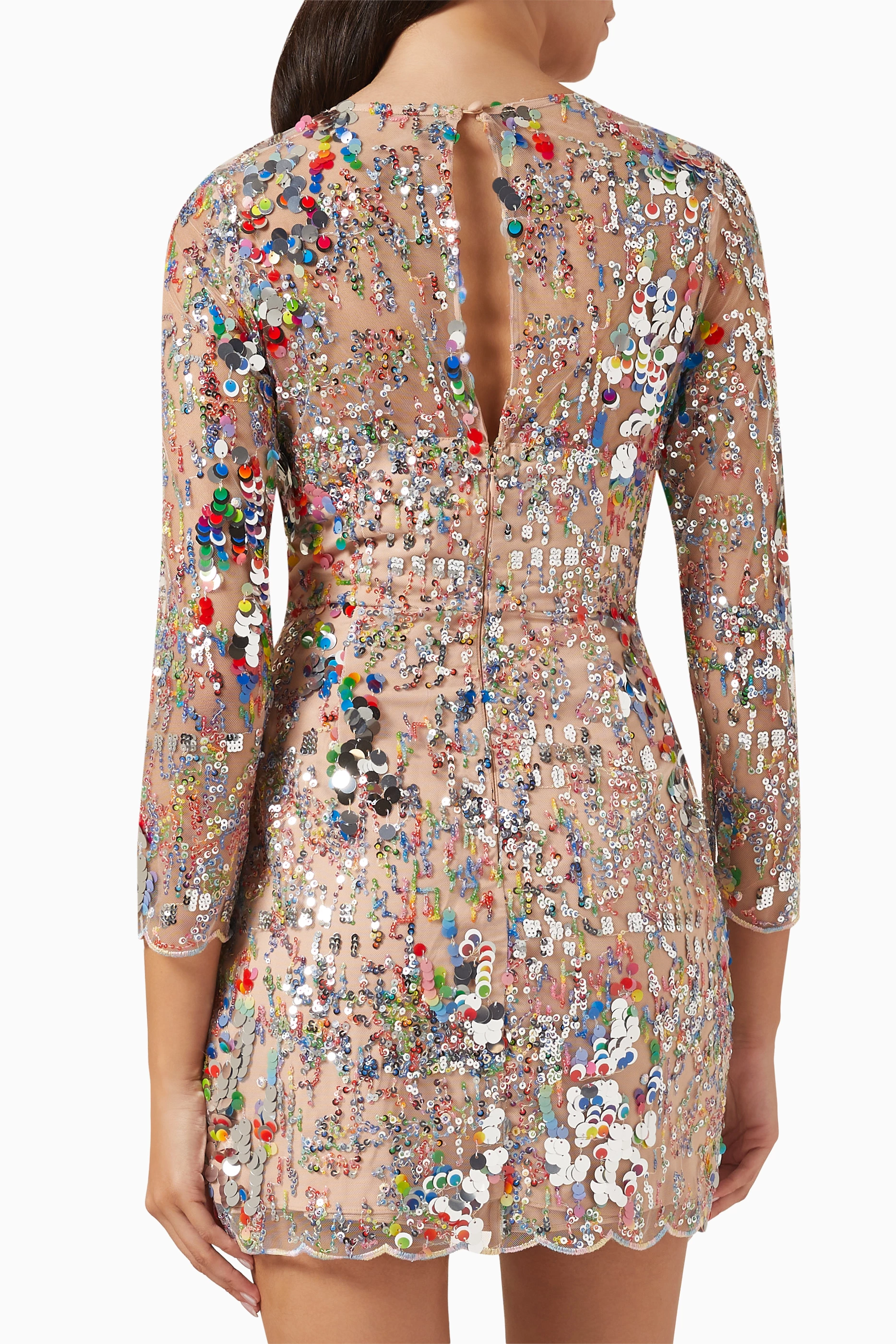 Paillette outlet mini dress