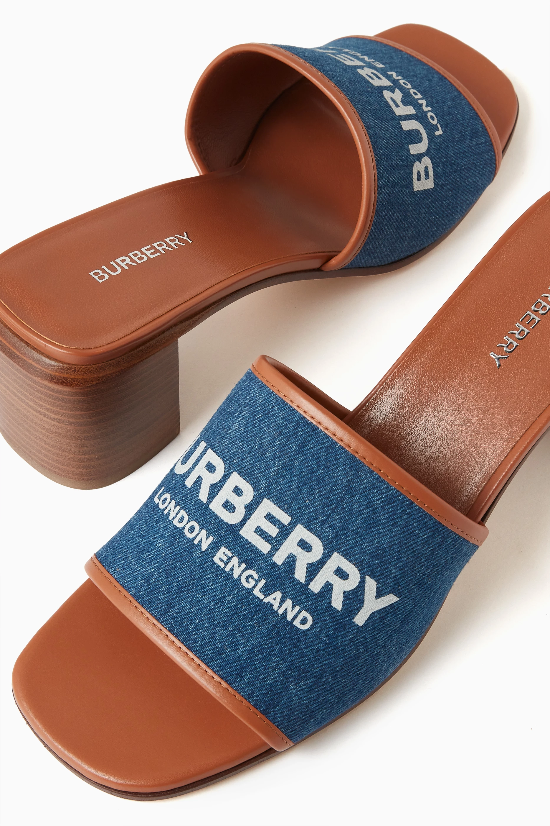 Burberry sandals womens hot sale blue