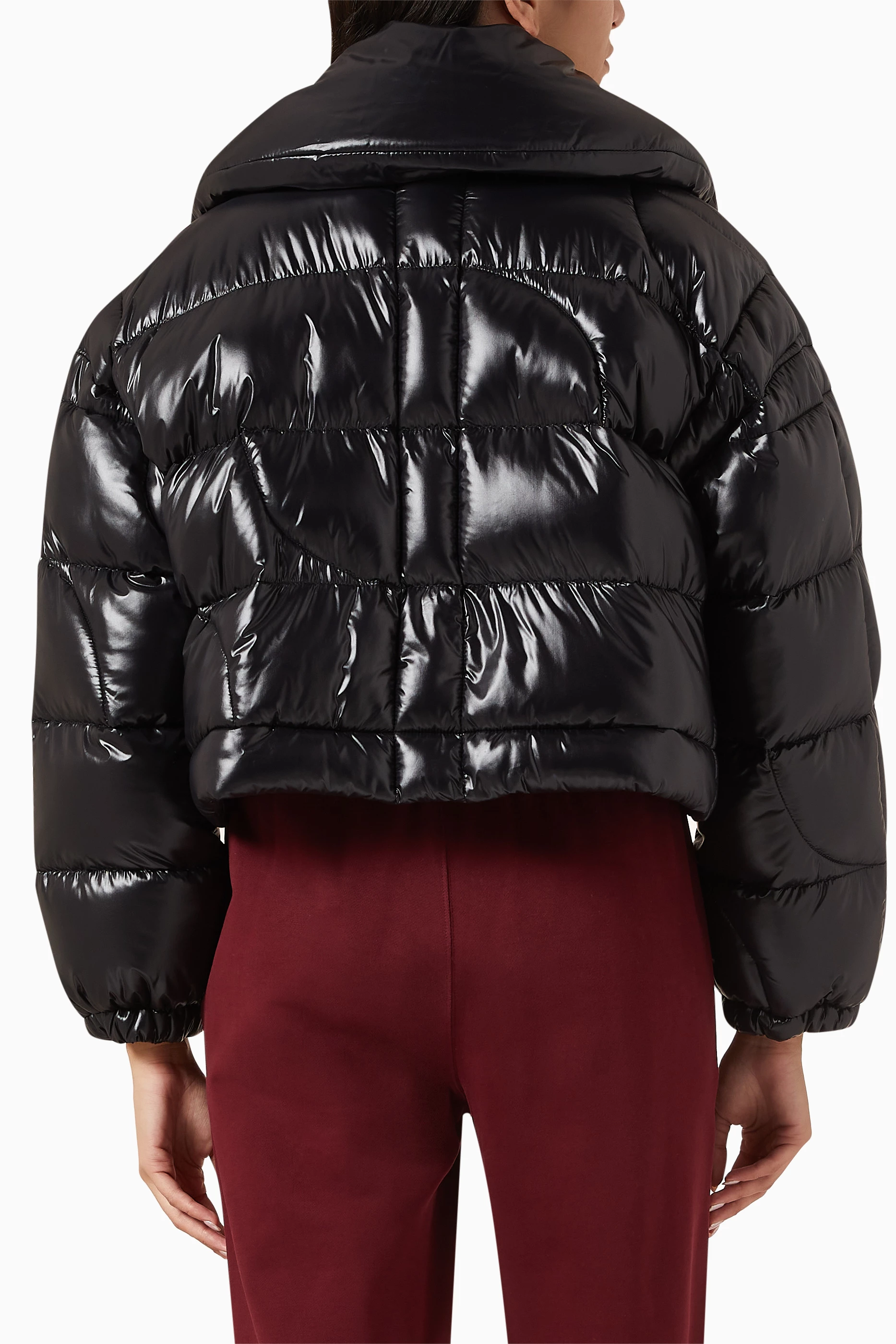 Buy Patou Black Padded Short Puffer Jacket for Women in UAE Ounass