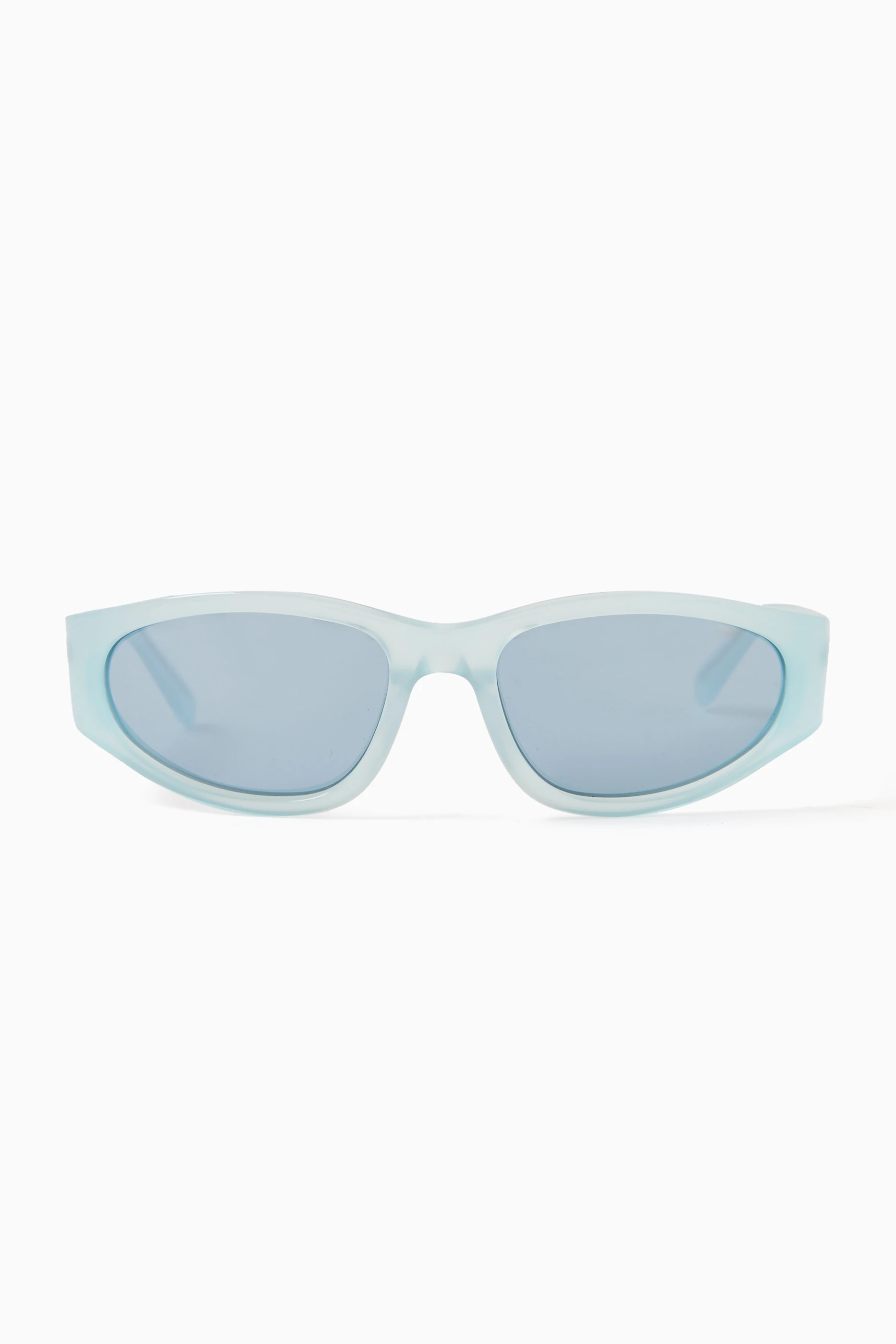Buy Chimi Blue Slim Wrap Sunglasses in Acetate for Women in UAE