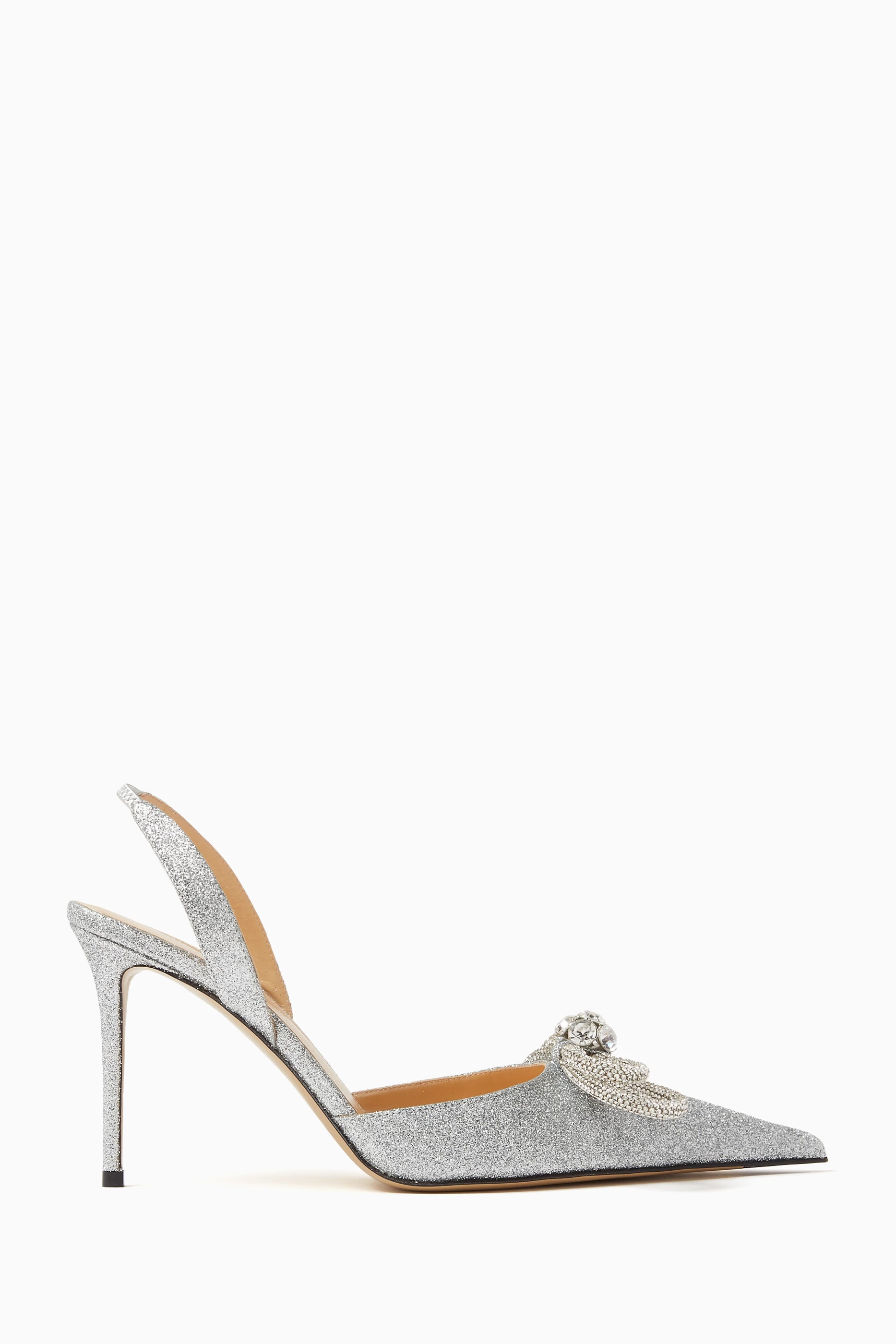 Open toe silver glitter heels new arrivals