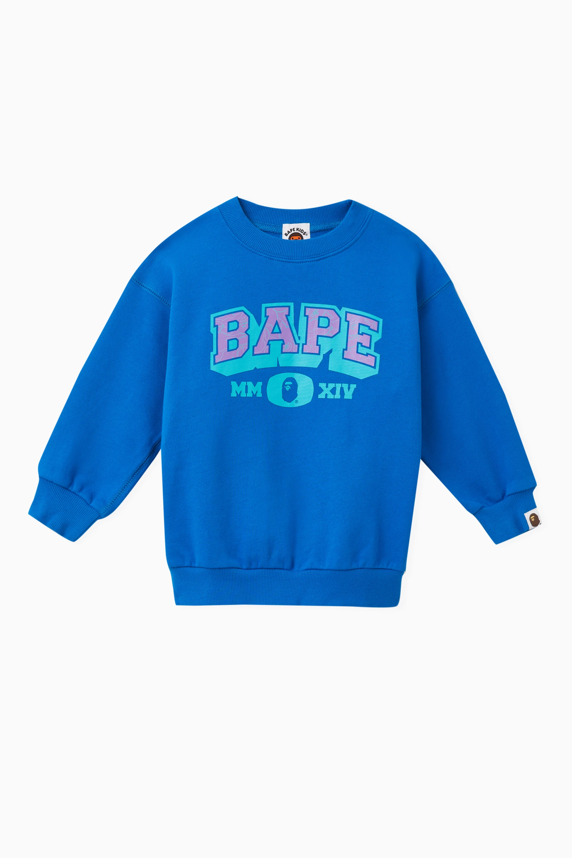 Blue outlet bape sweatshirt