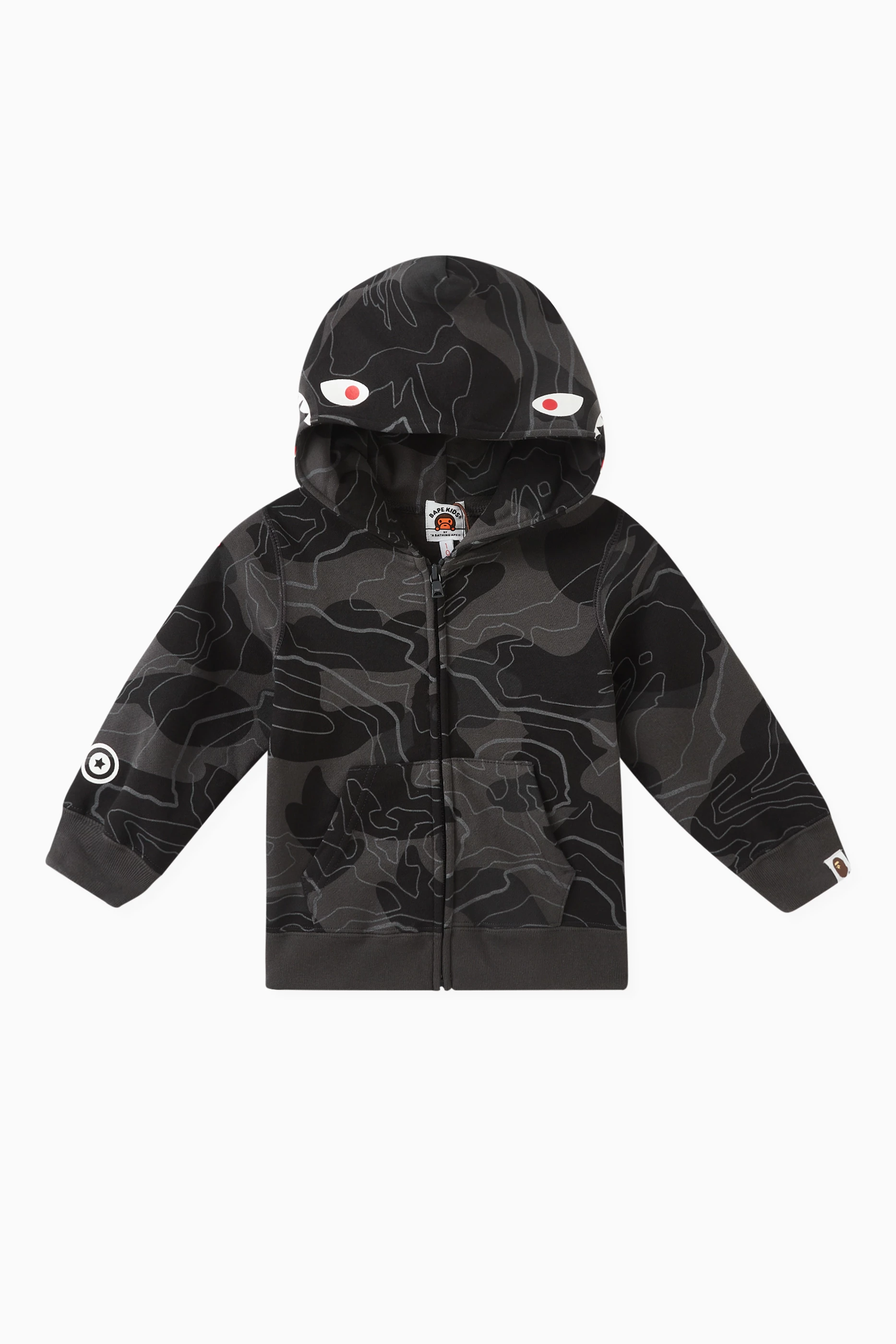 Bape hoodie shop camo black