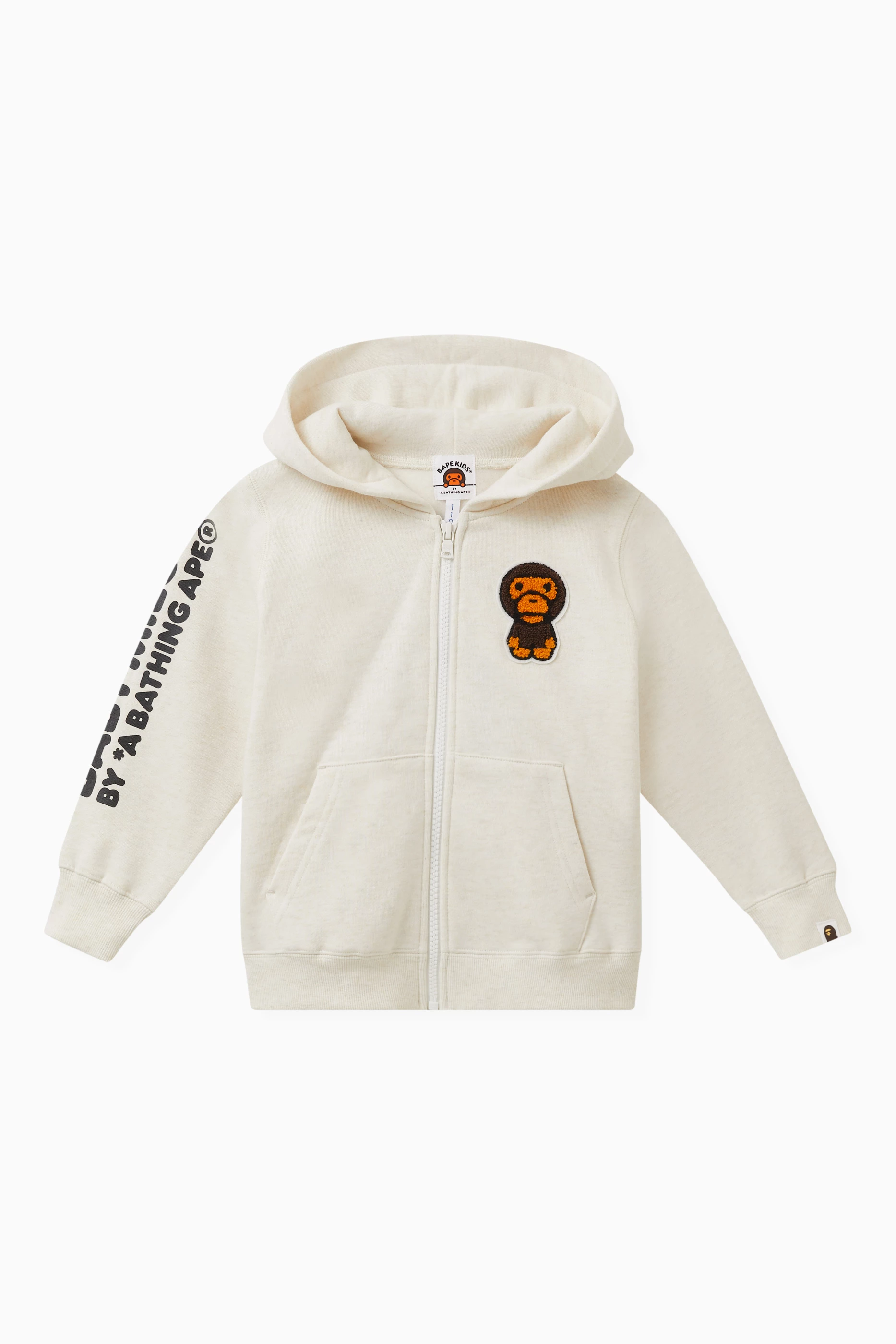 Buy A Bathing Ape White Baby Milo Toy Box Zip Hoodie for Boys in