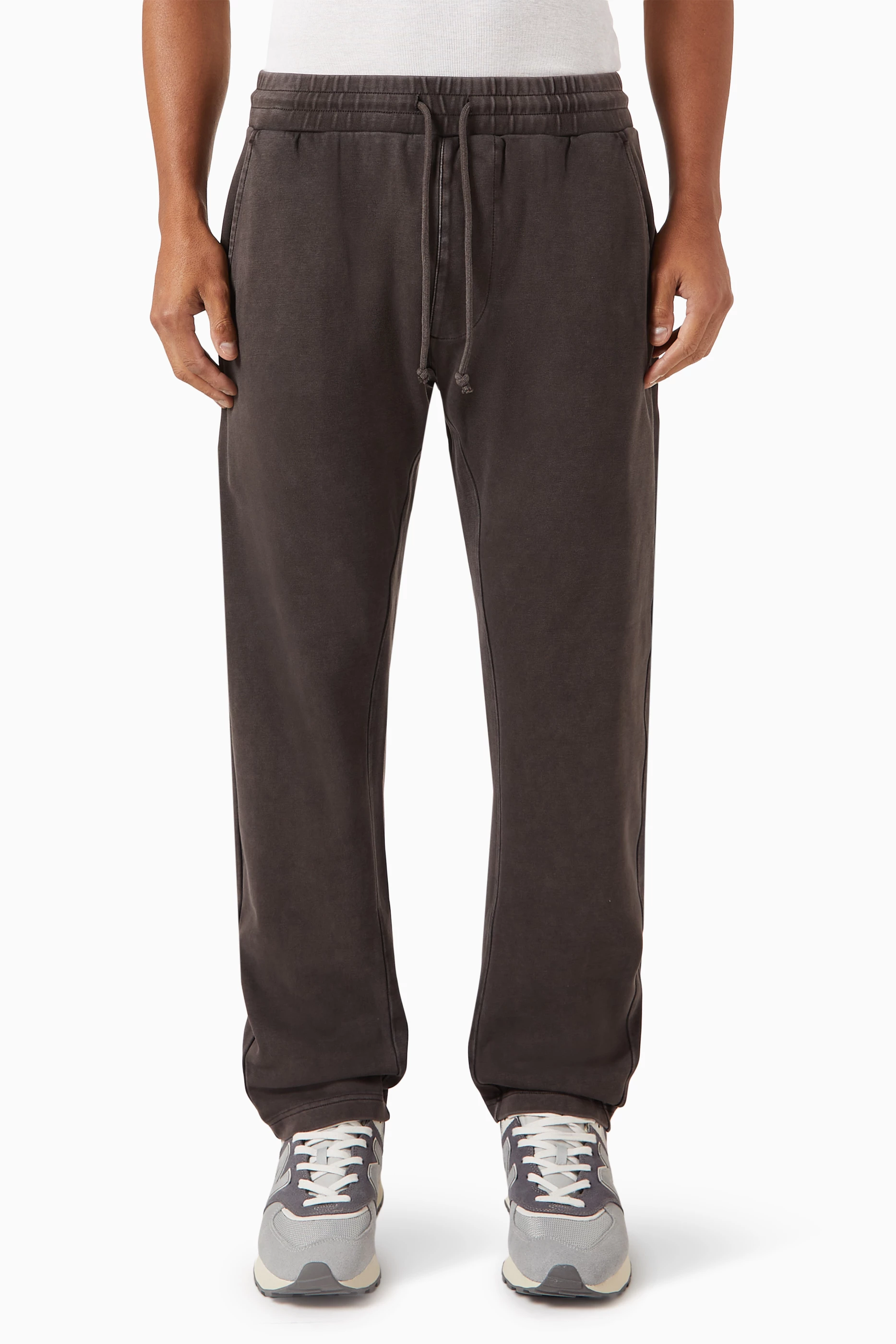 Buy Kith Grey Crystal Wash Bleecker II Sweatpants in Cotton