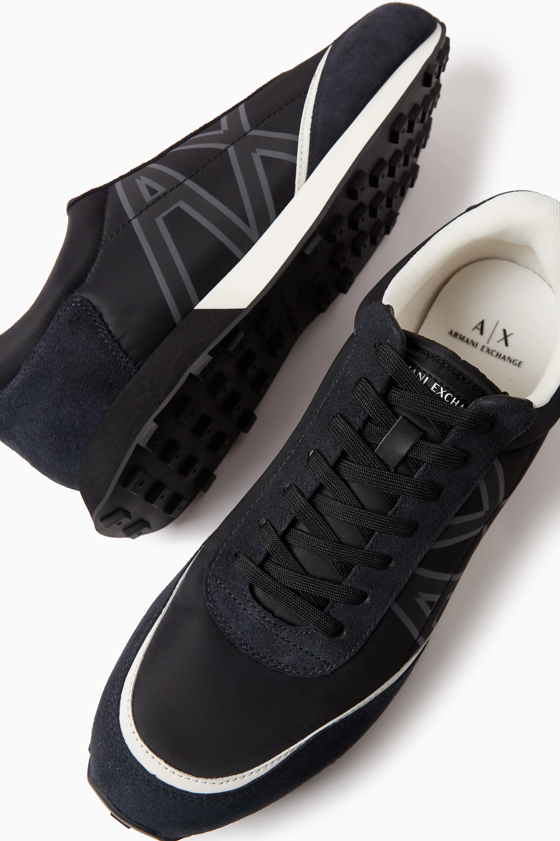 Armani exchange retro logo sneakers new arrivals
