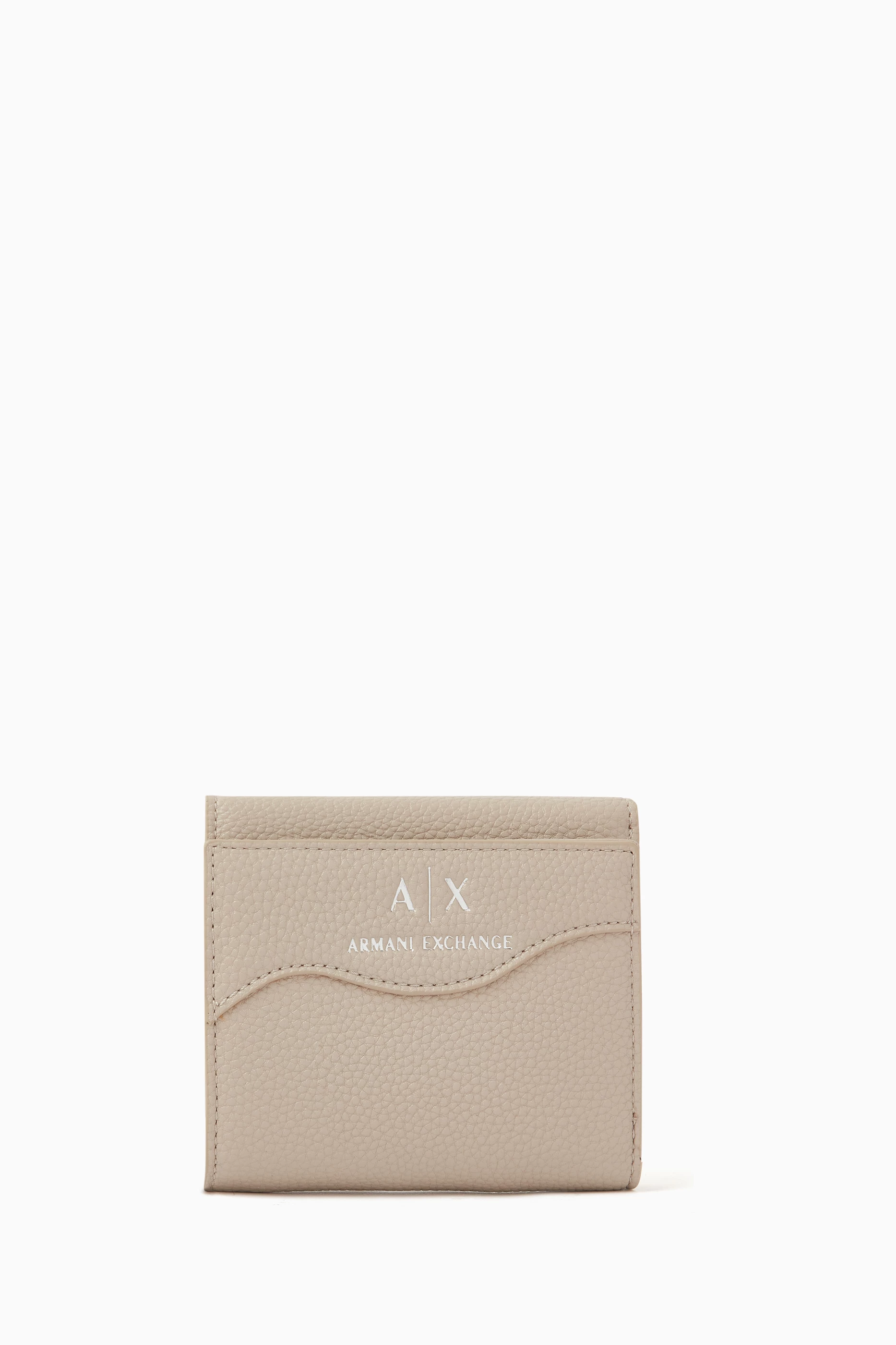 Buy Armani Exchange Neutral Mini Wave Logo Wallet for Women in UAE