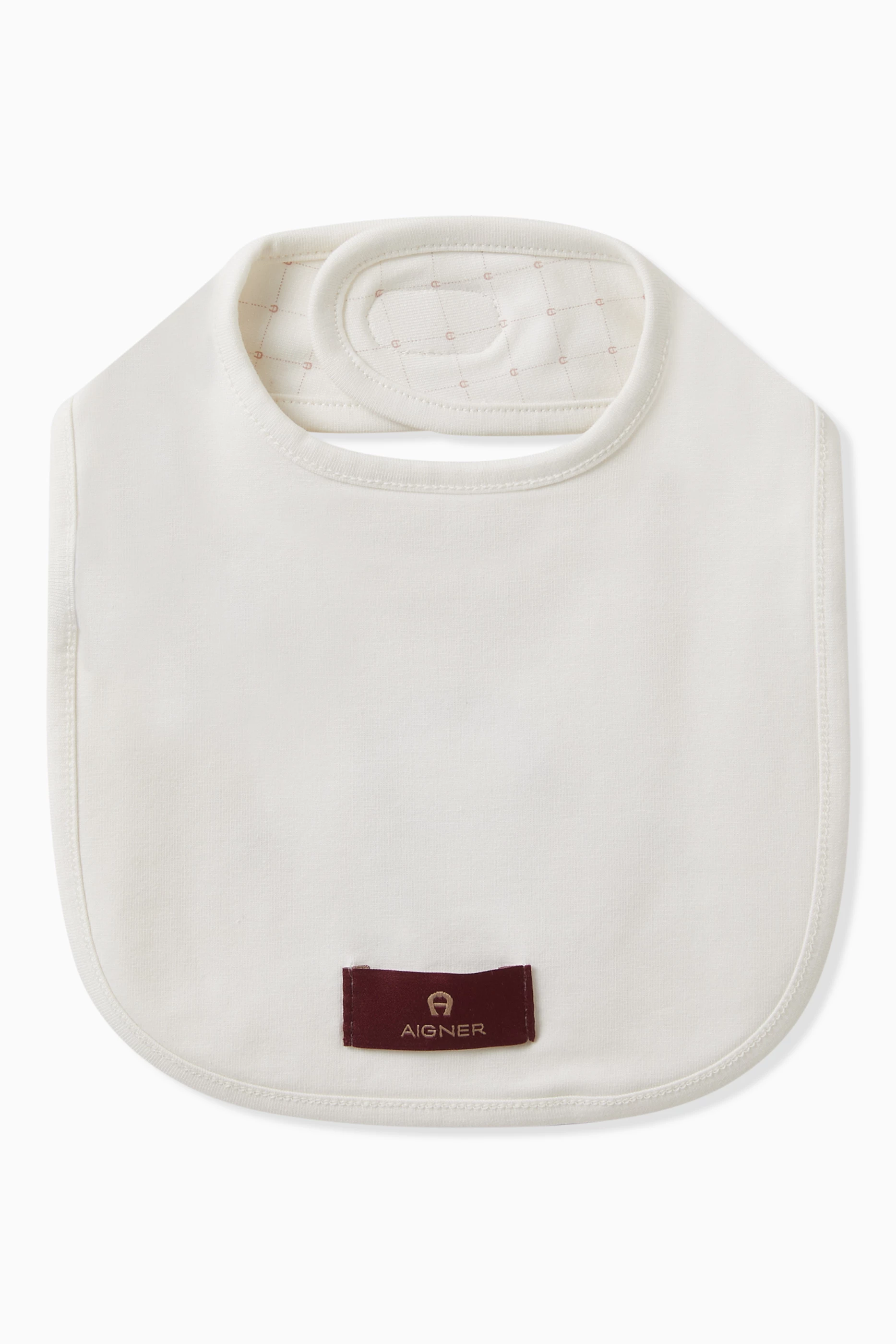 White cotton baby sales bibs