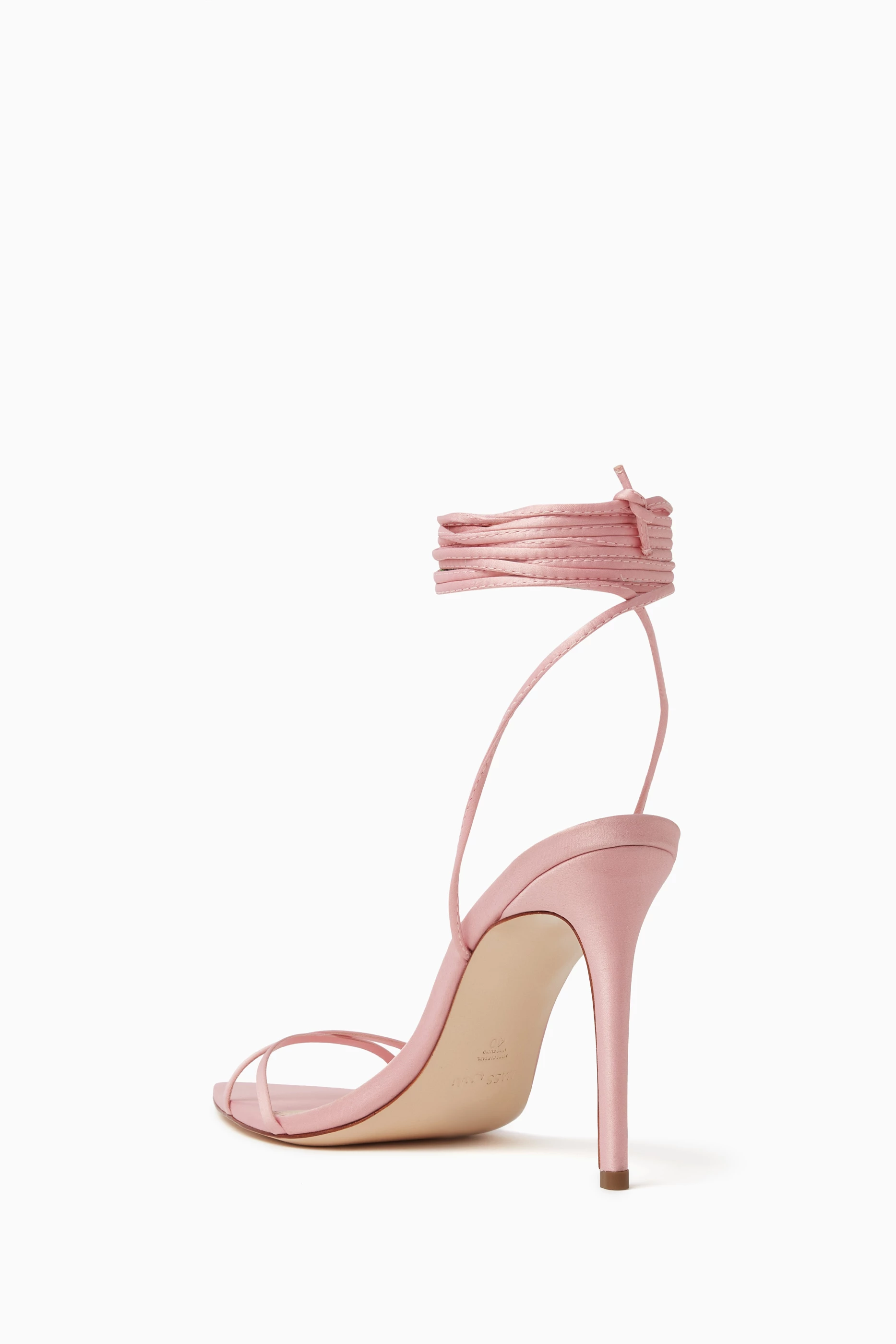 Pale pink top strappy heels
