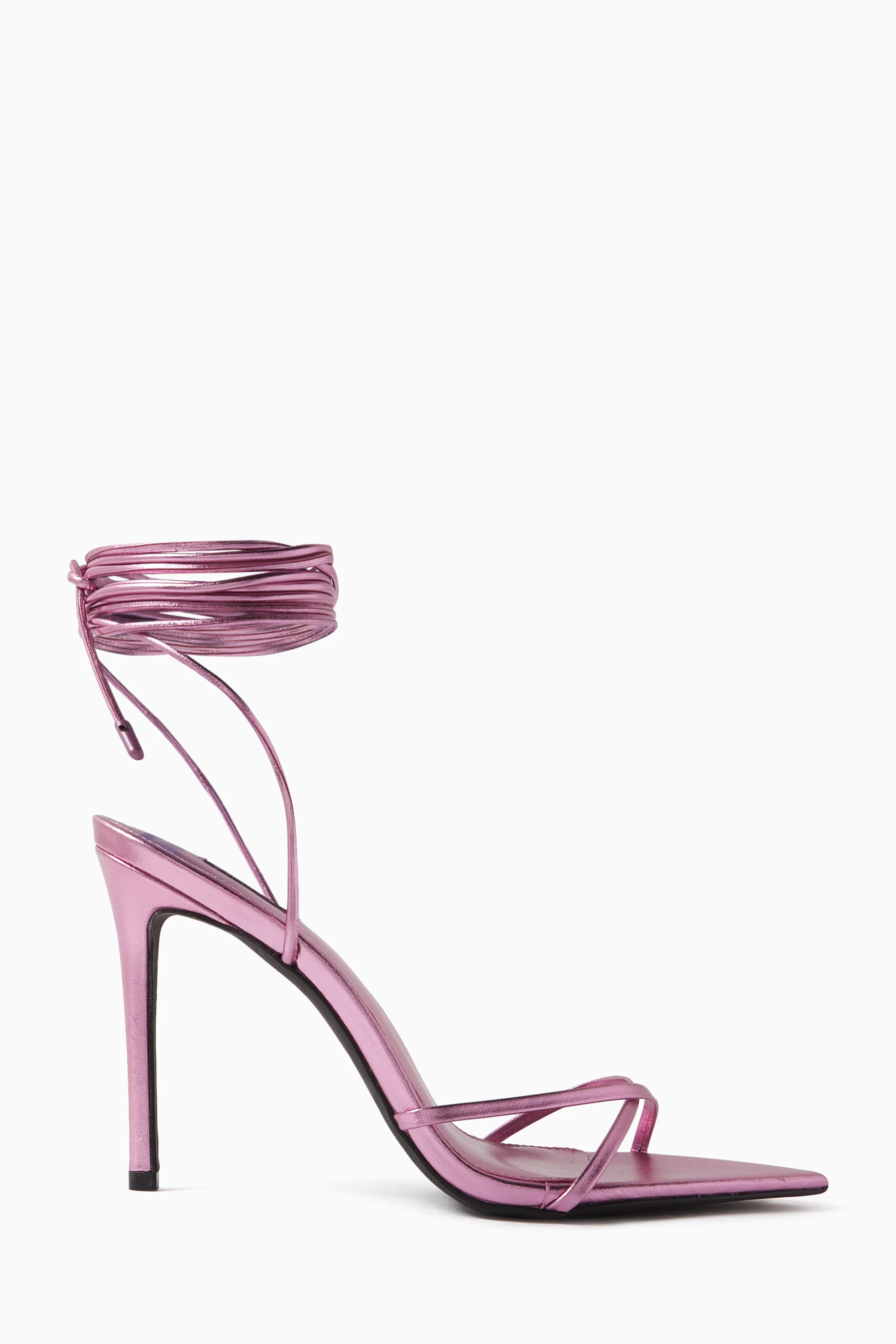 Pink strappy heels 2025