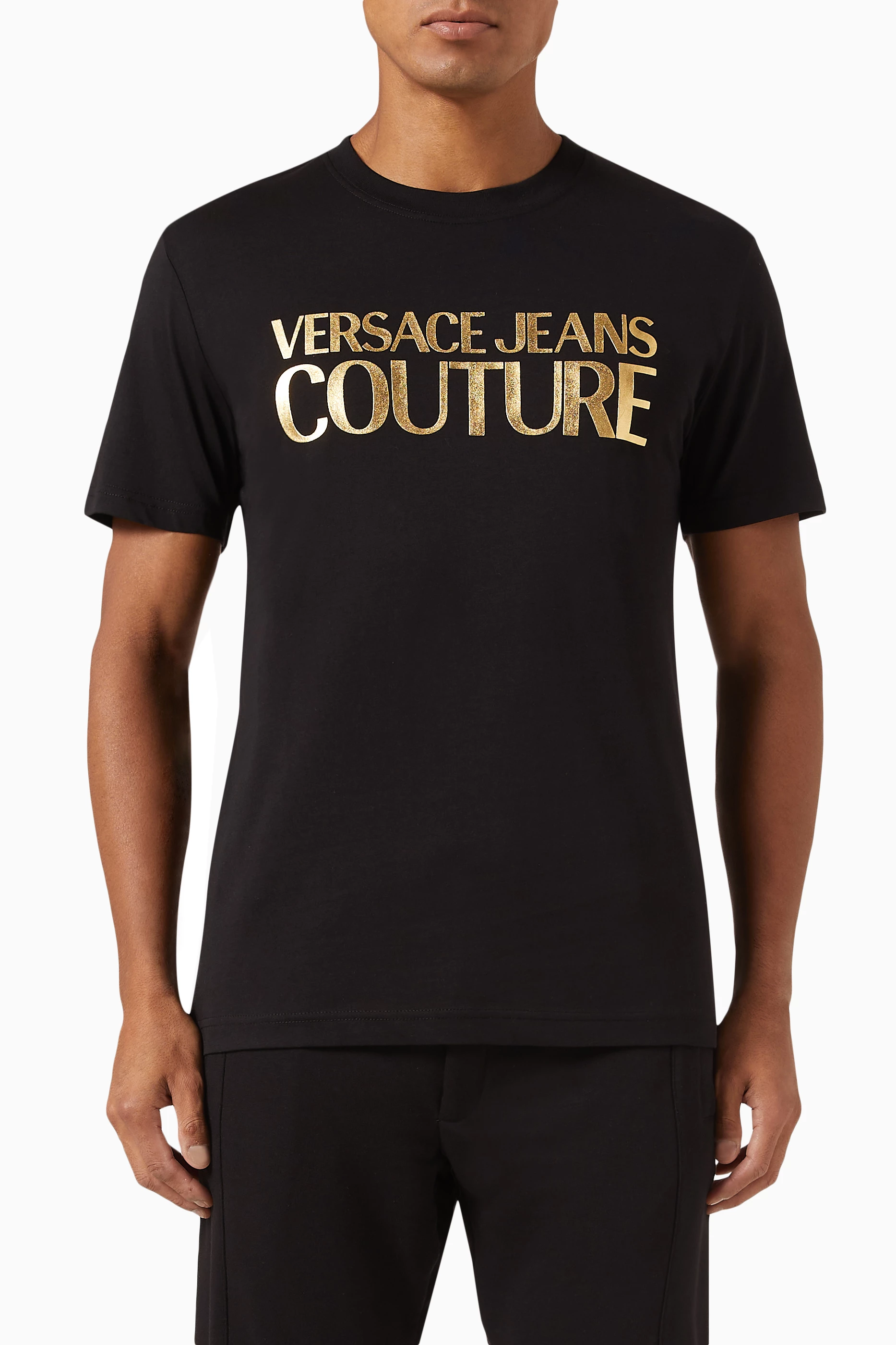 Versace jeans t shirt black clearance