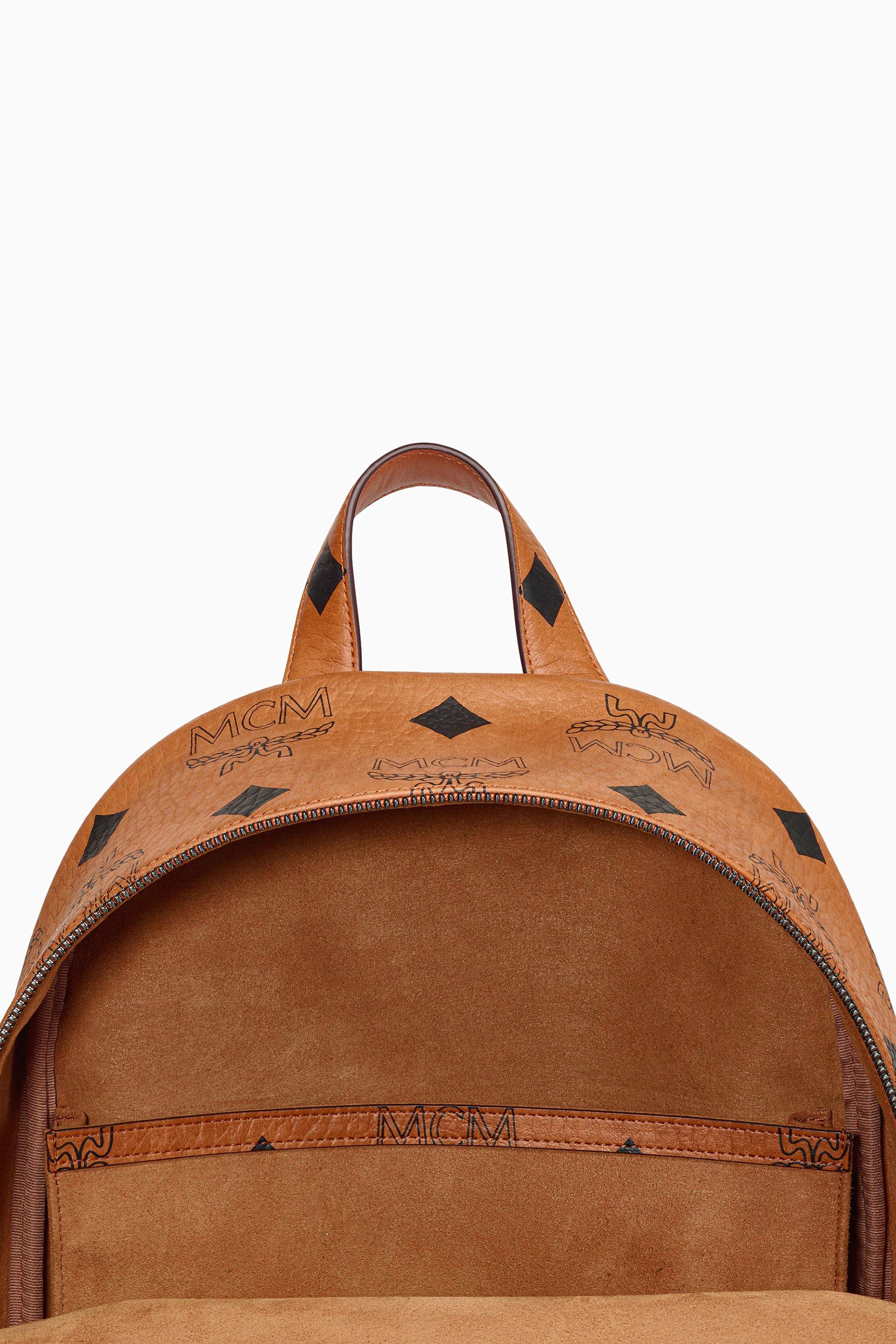 Buy MCM Brown Medium Maxi Stark Backpack in Visetos for UNISEX in