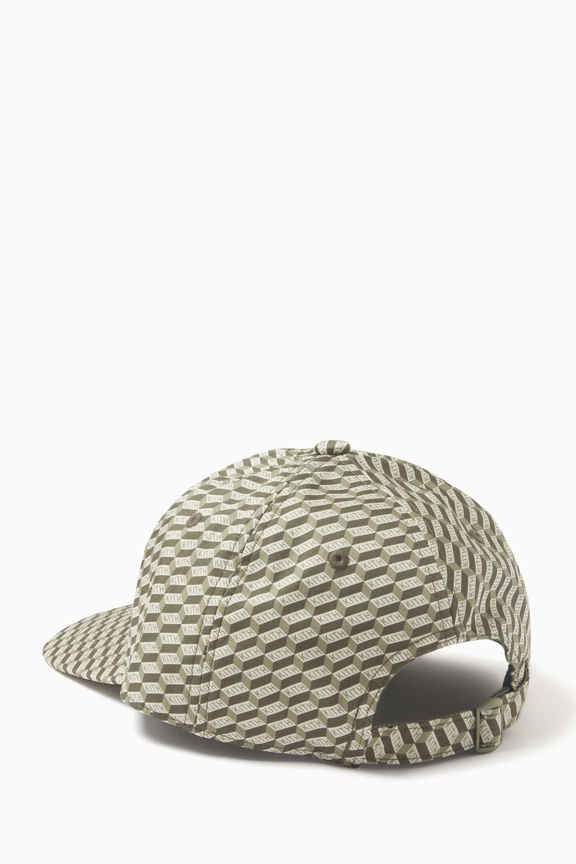 Buy Kith Green Monogram Dad Hat in Silk-blend for WOMEN in UAE