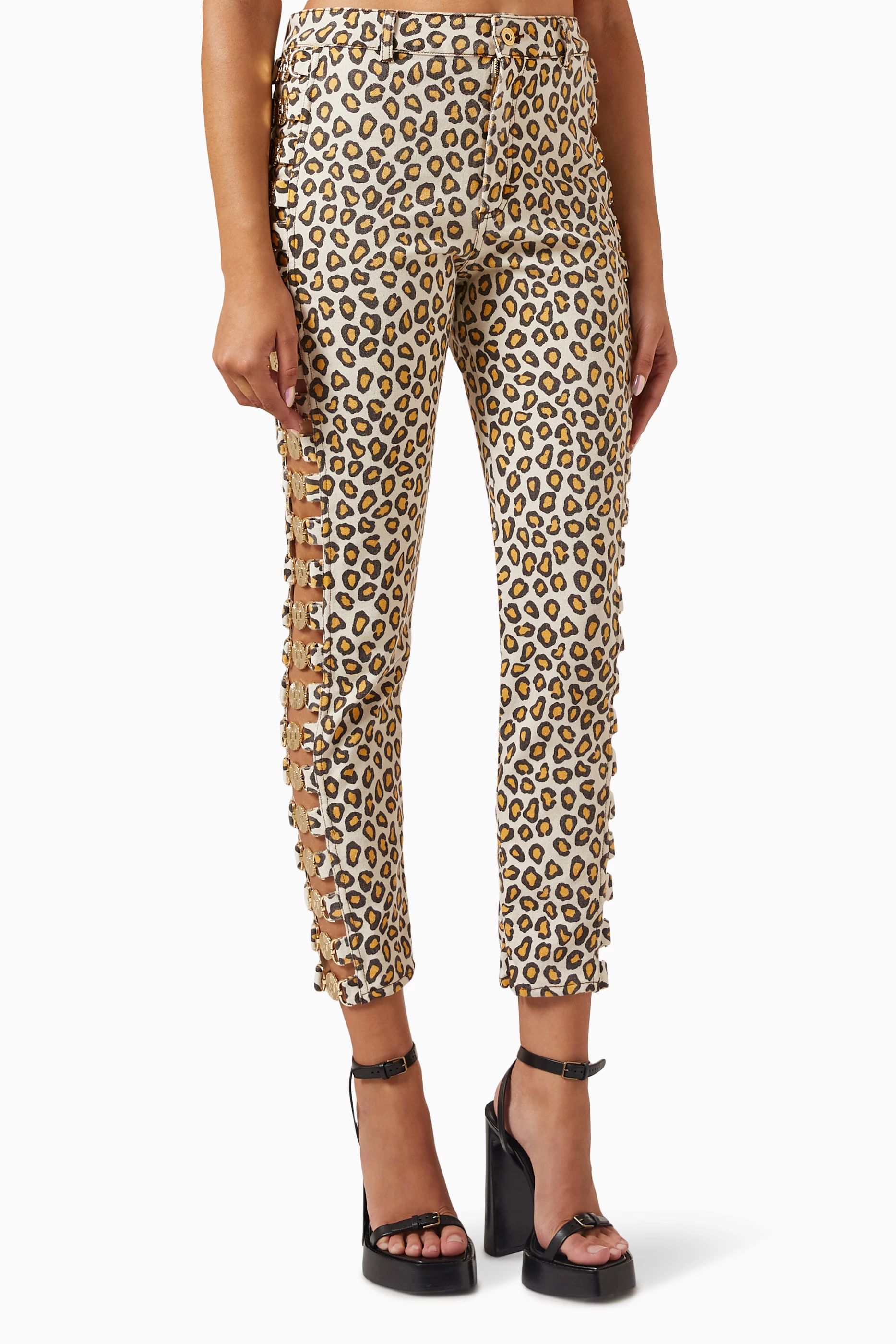 High waisted shop leopard print pants