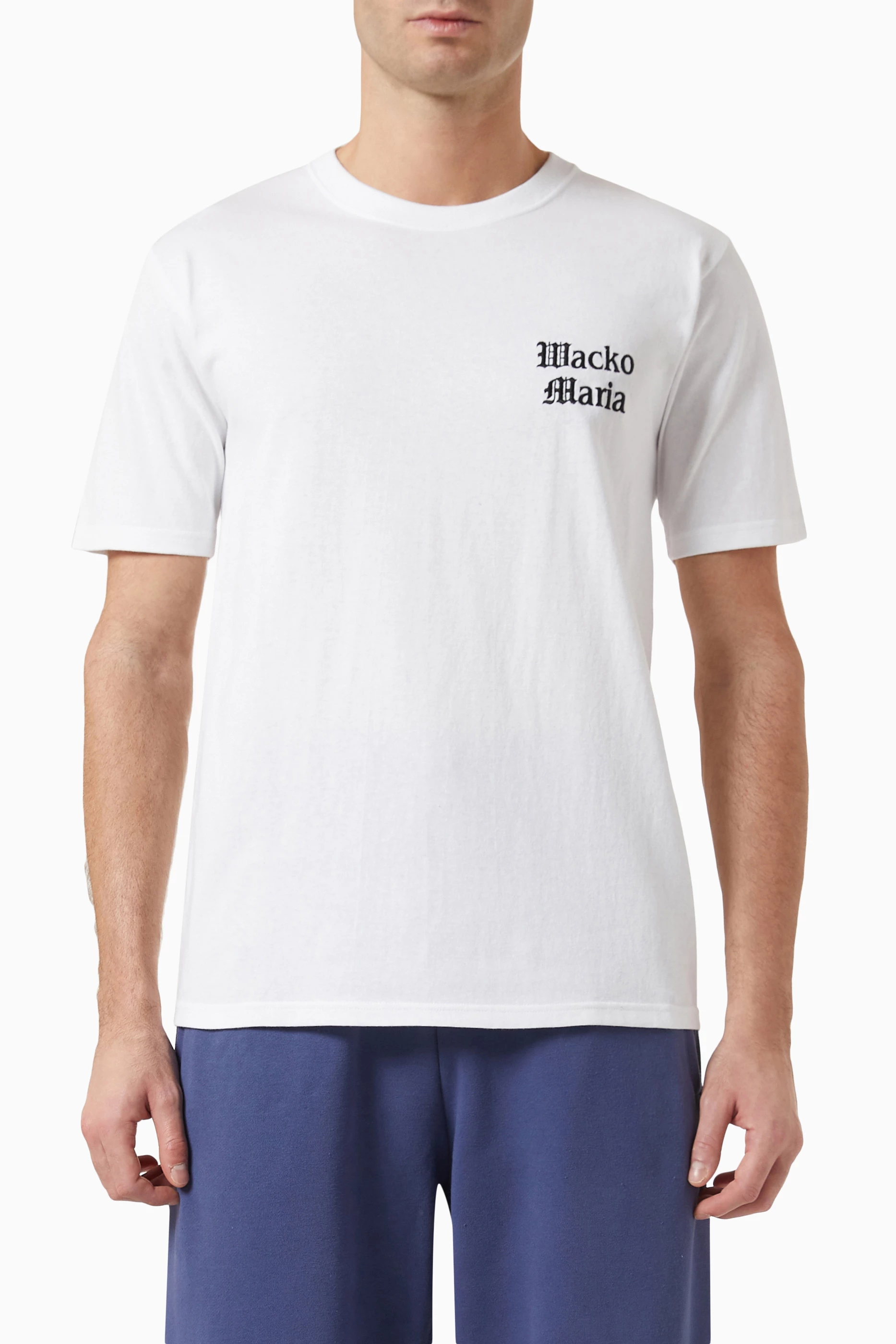 Buy WACKO MARIA White USA Body T-shirt in Cotton for MEN in UAE
