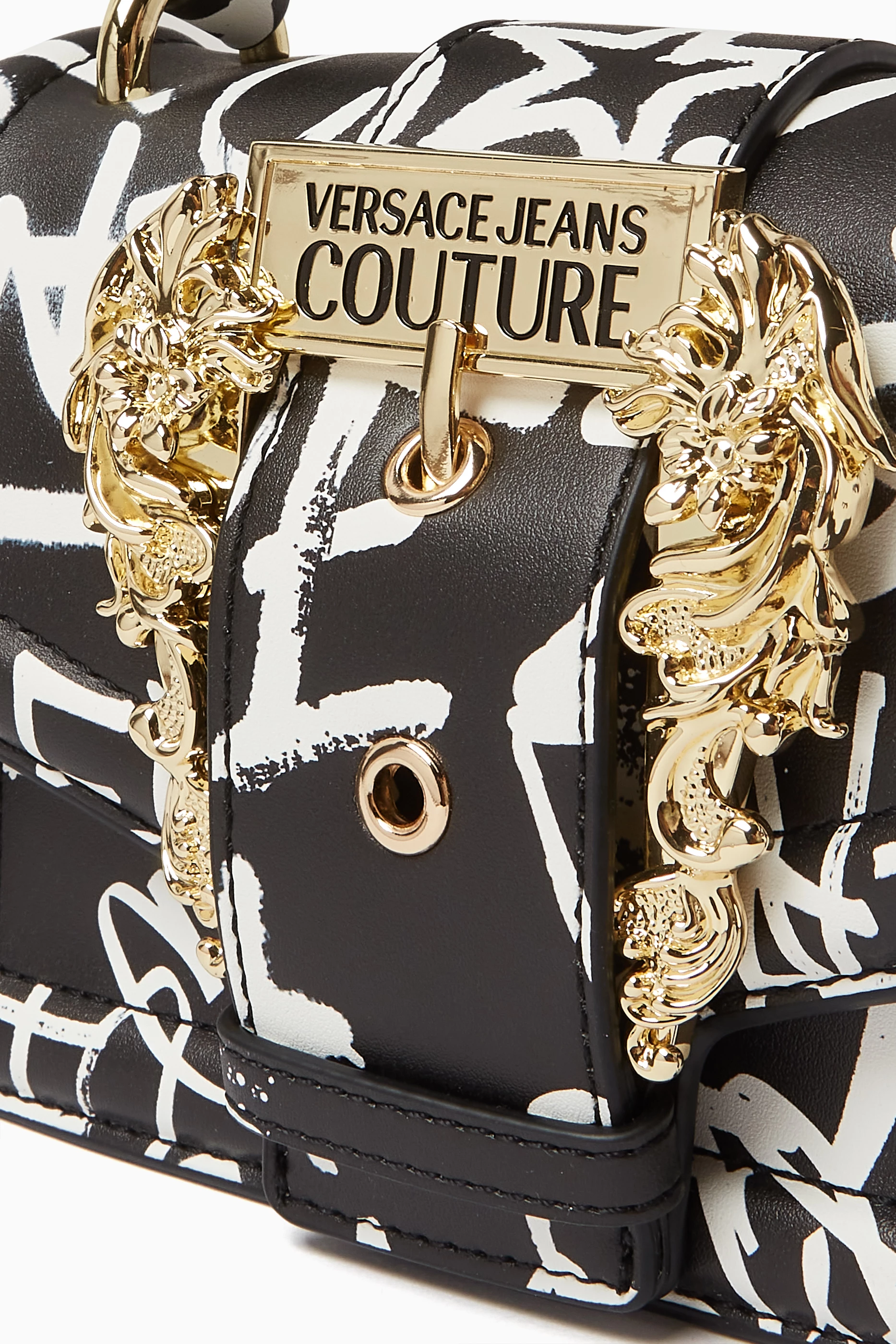Buy Versace Jeans Couture Black Couture 01 Crossbody Bag in Faux