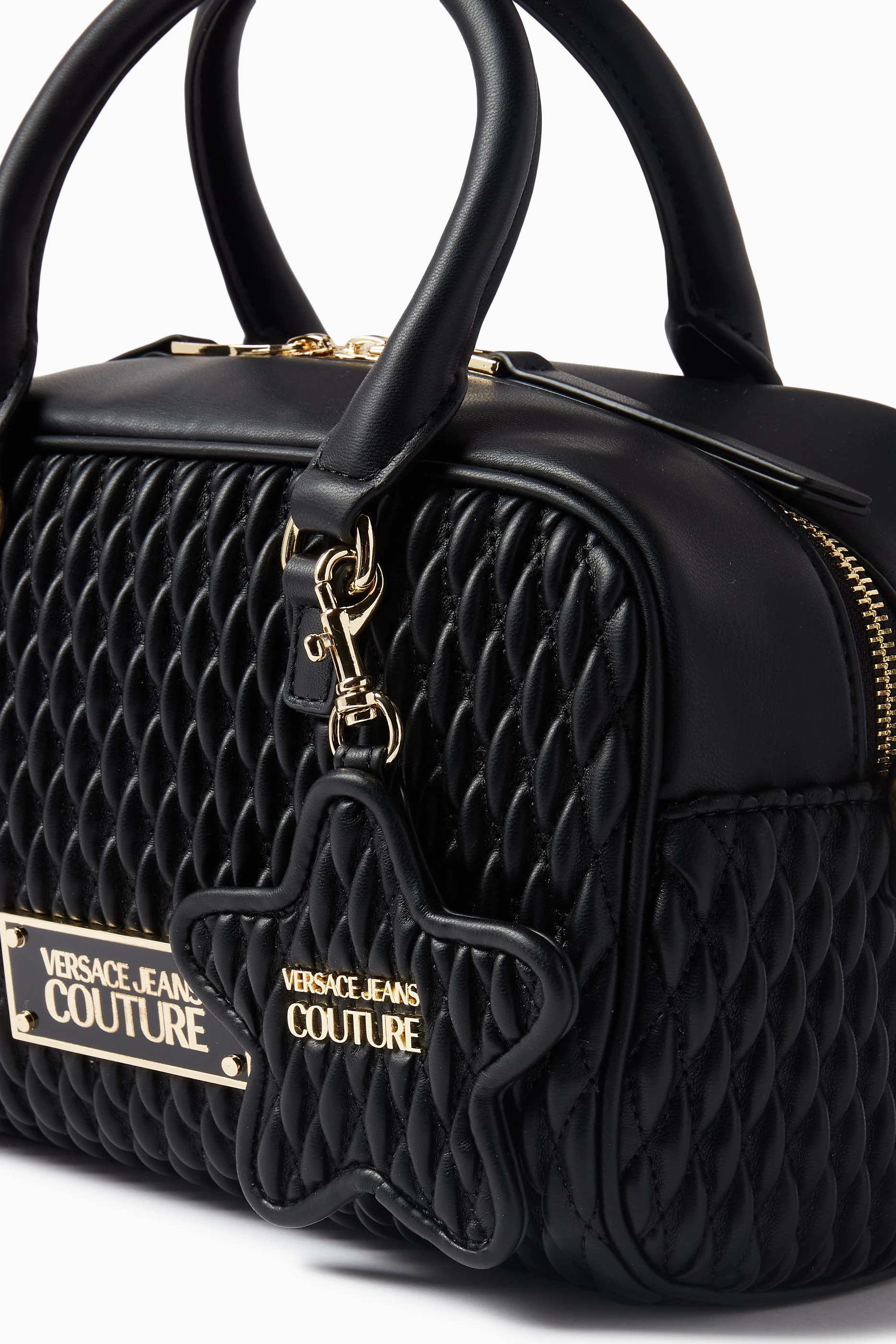 Buy Versace Jeans Couture Black Medium Crunchy Bowling Top handle