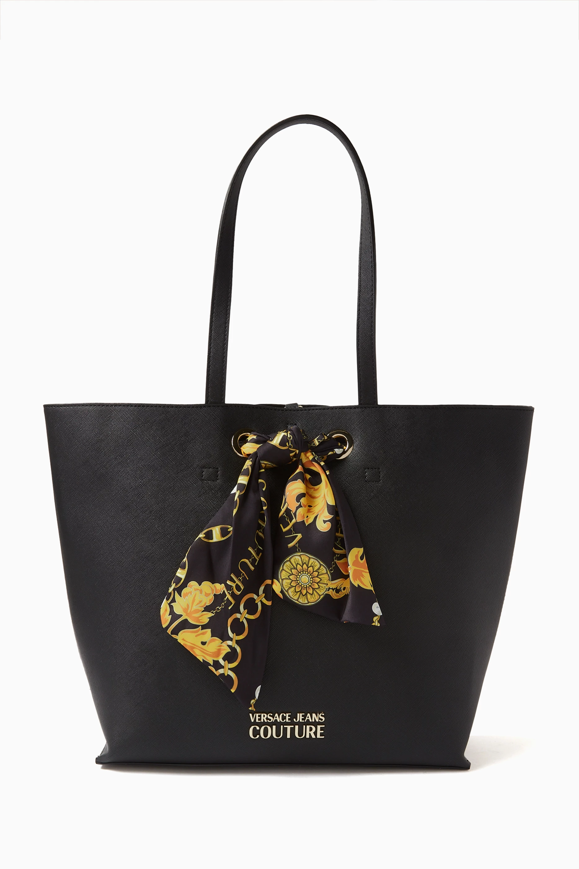 Versace jeans black tote bag clearance