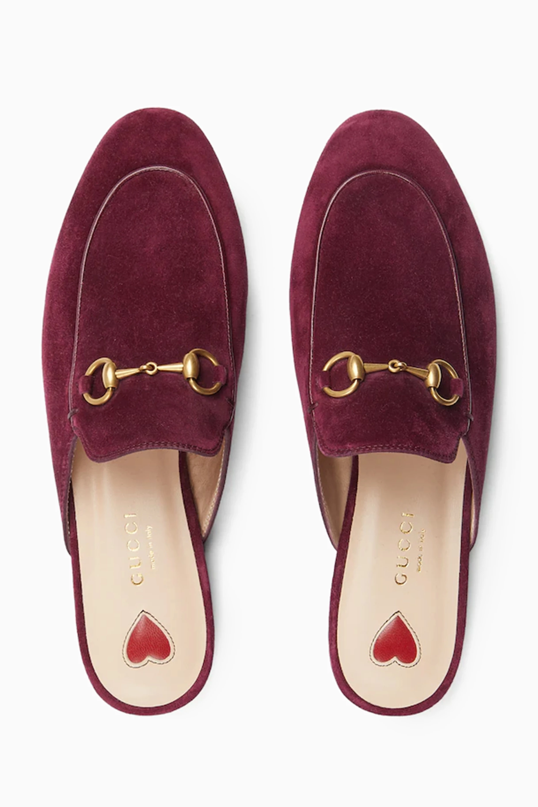 Gucci red princetown slipper top