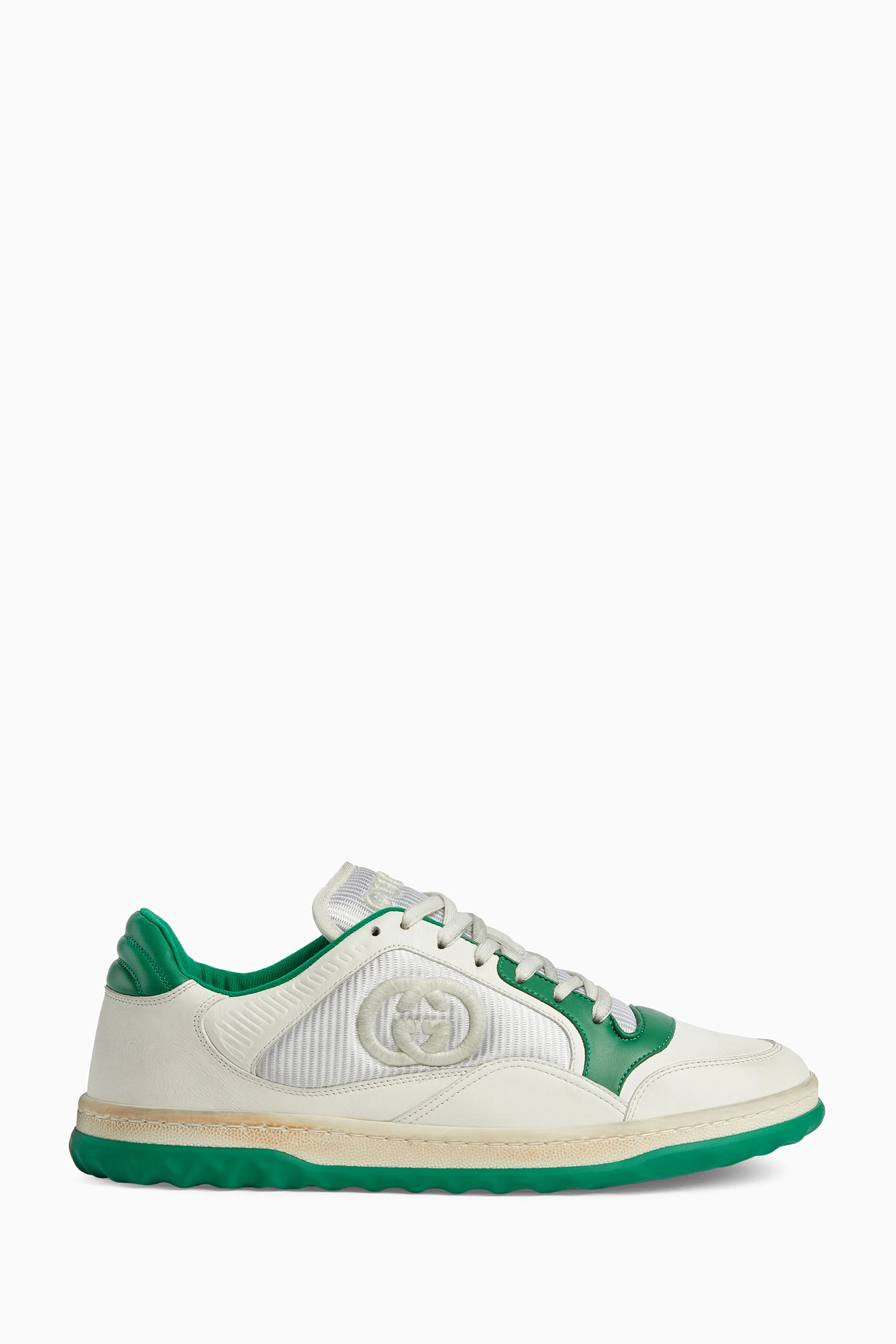 Buy Gucci Green MAC80 Sneakers in Leather for Men in UAE Ounass