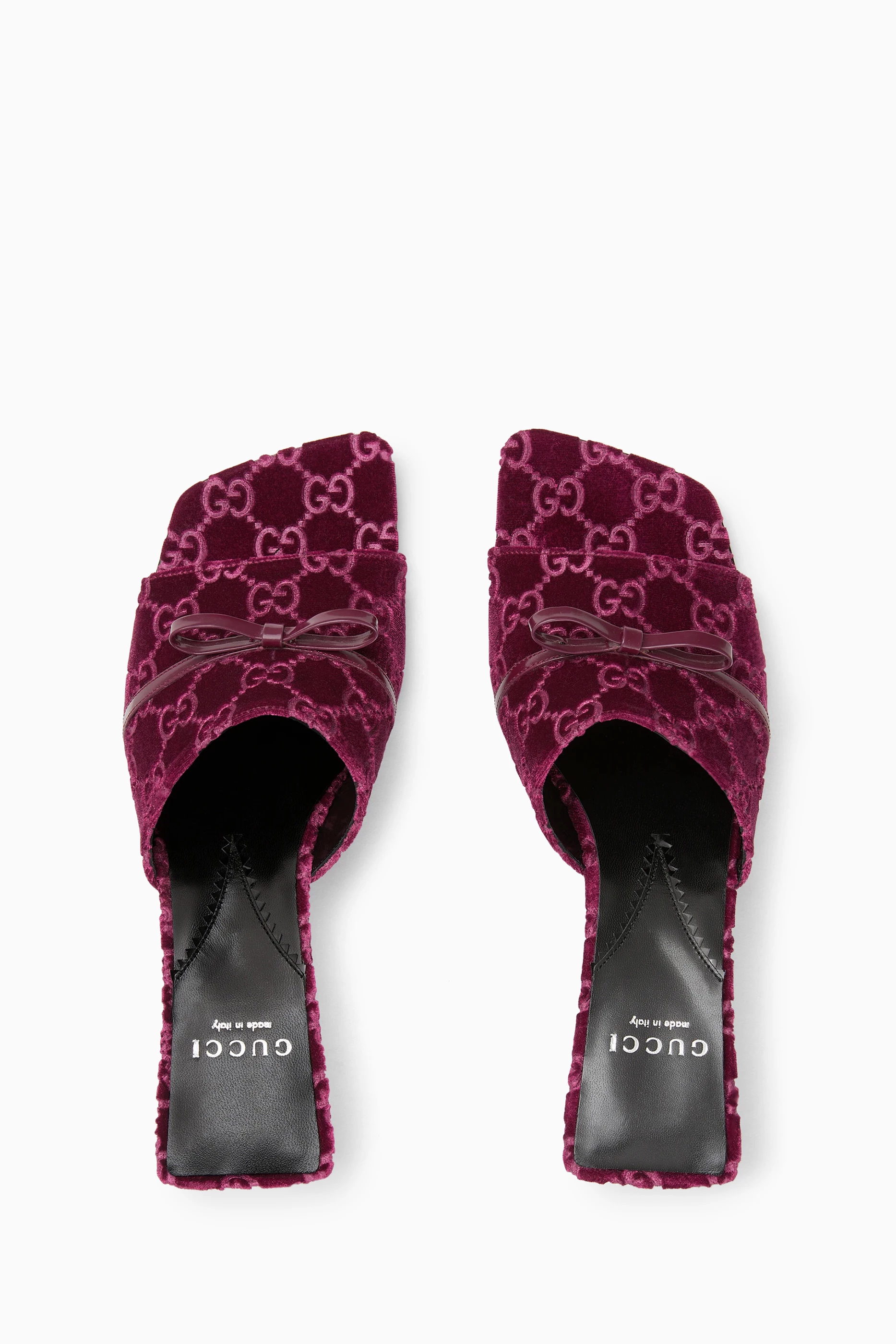 Burgundy shop gucci slides