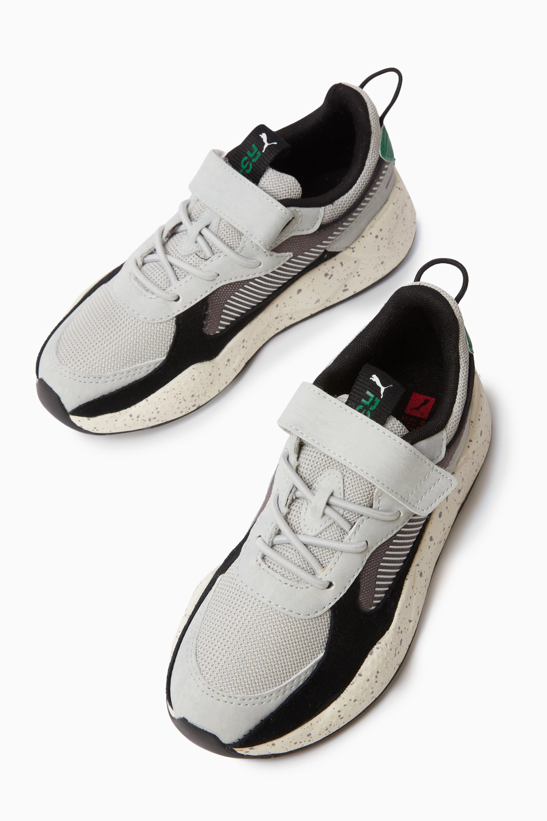 Buy Puma Grey Pre School RS X Street Punk Sneakers in Mesh for