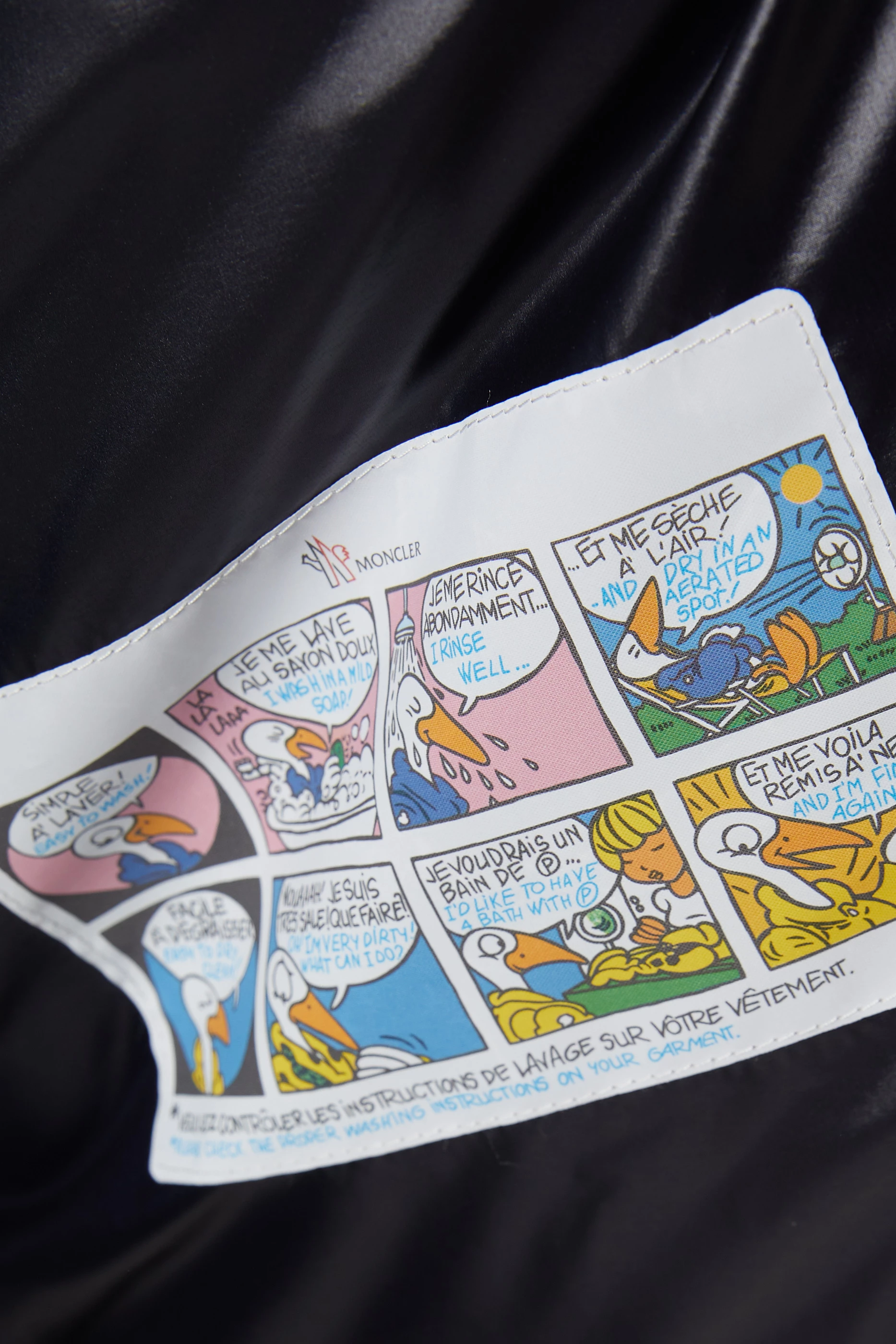 Moncler washing instructions deals