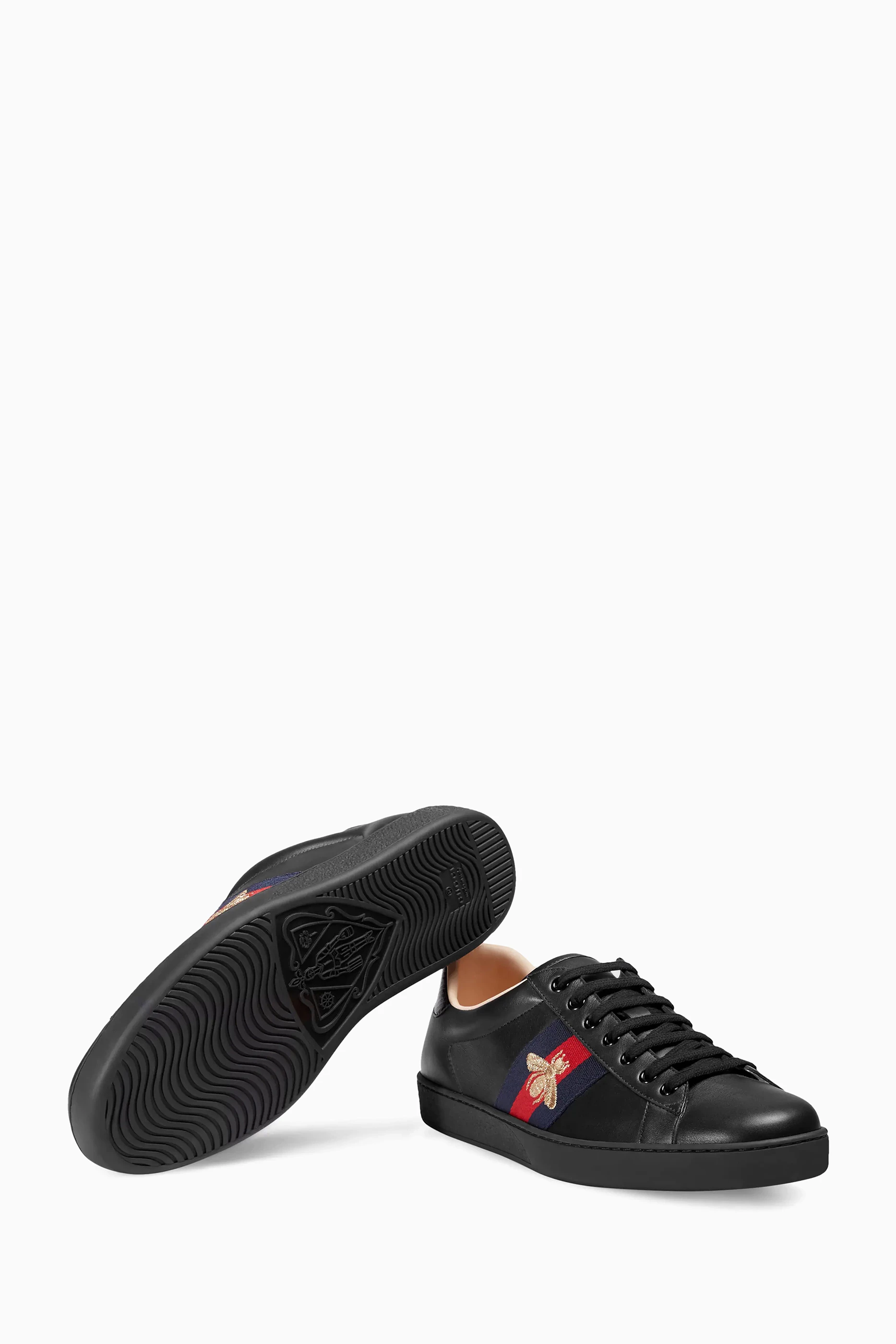 Ace embroidered store sneaker black