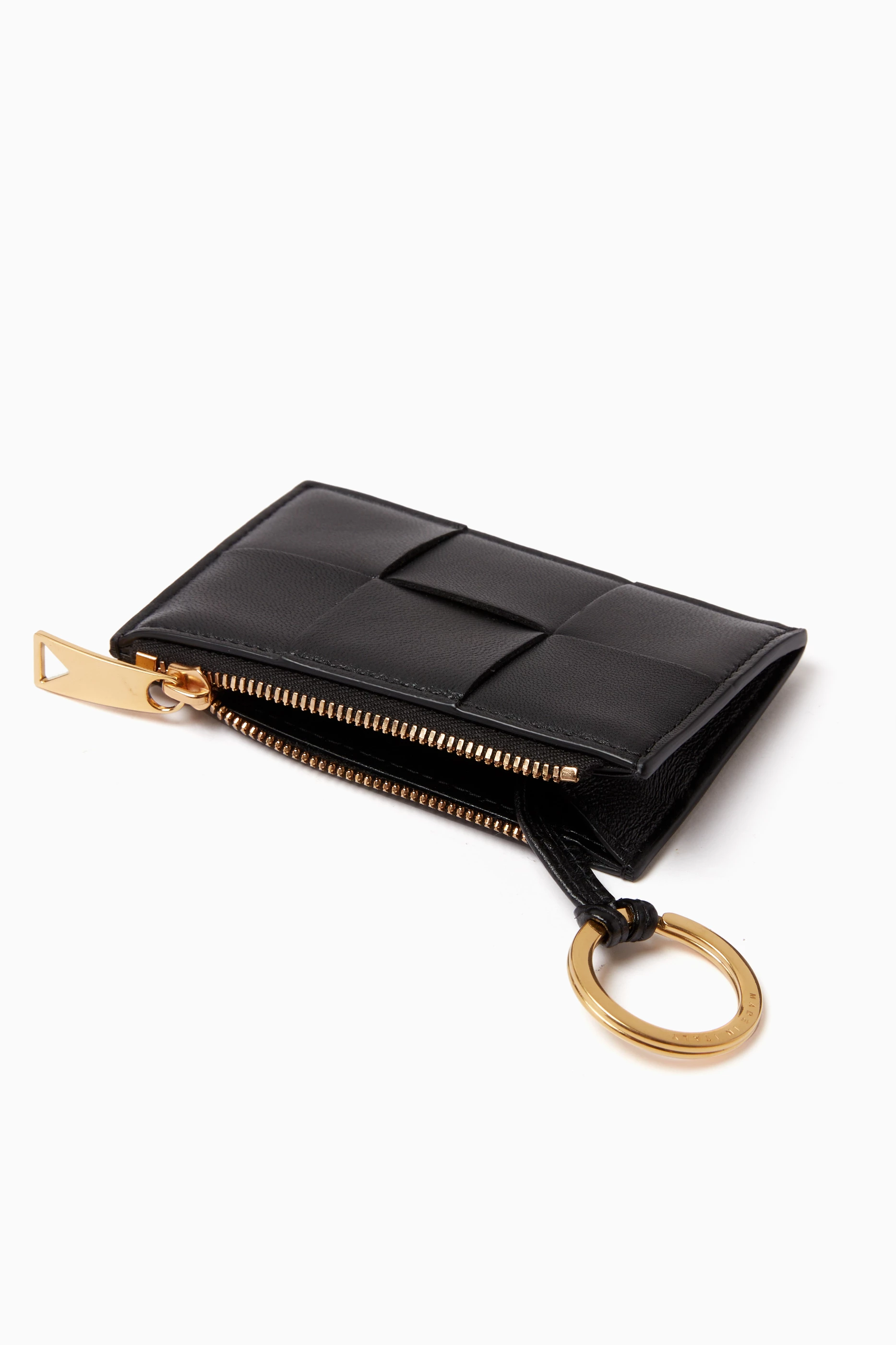 Bottega Veneta® Women's Key Pouch in Black. Shop online now.