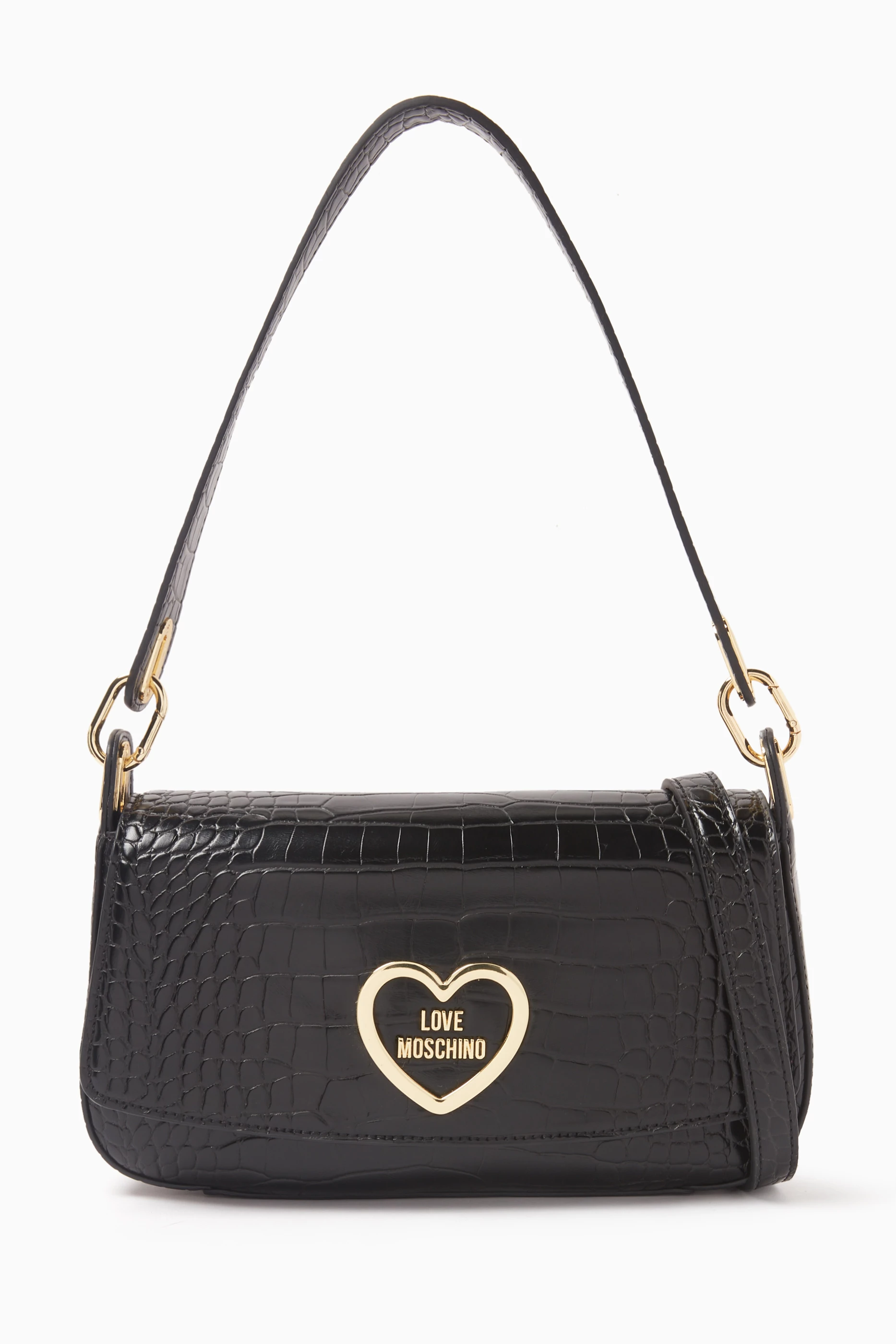Love moschino embossed shoulder hotsell bag