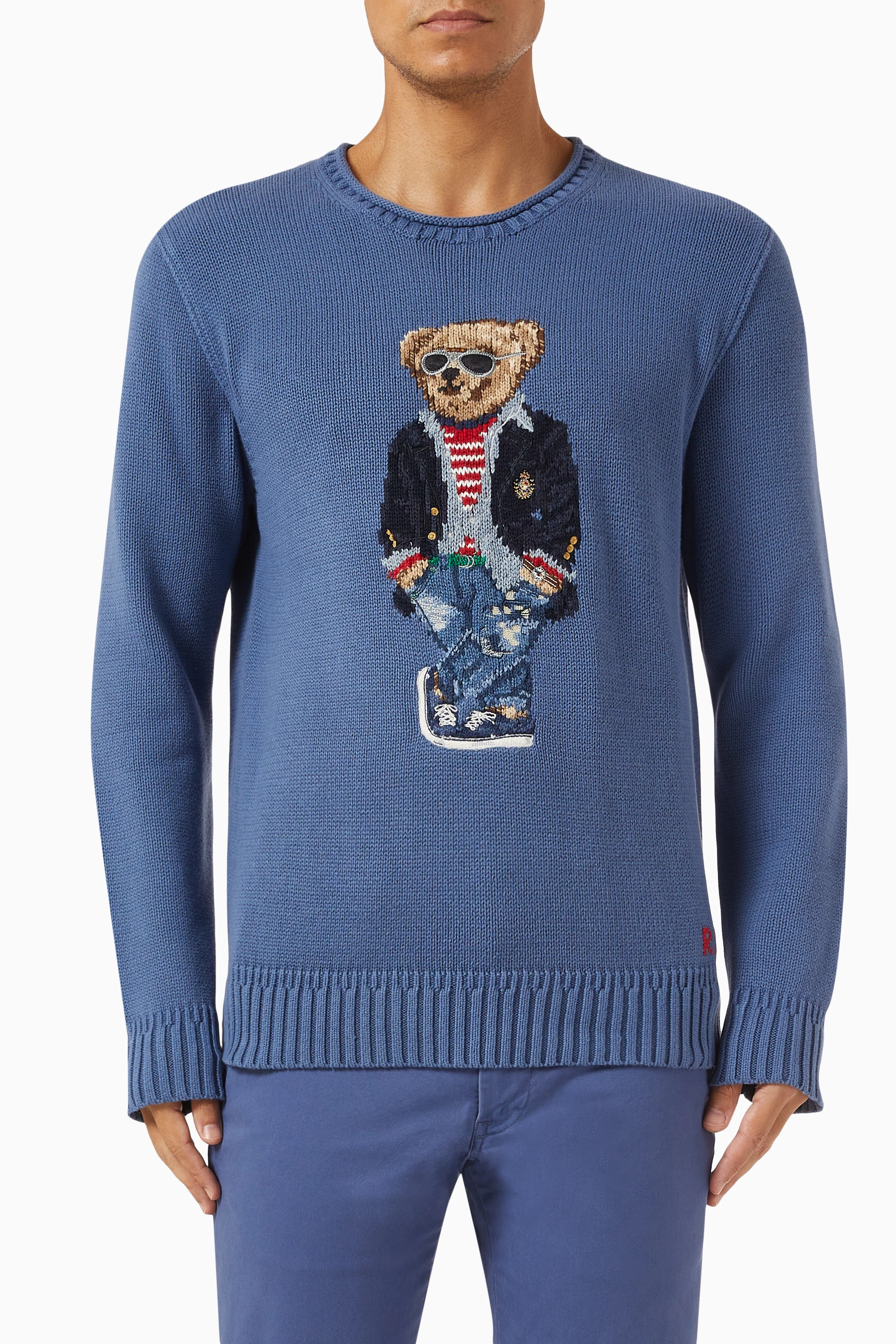 Men's polo bear sweater outlet