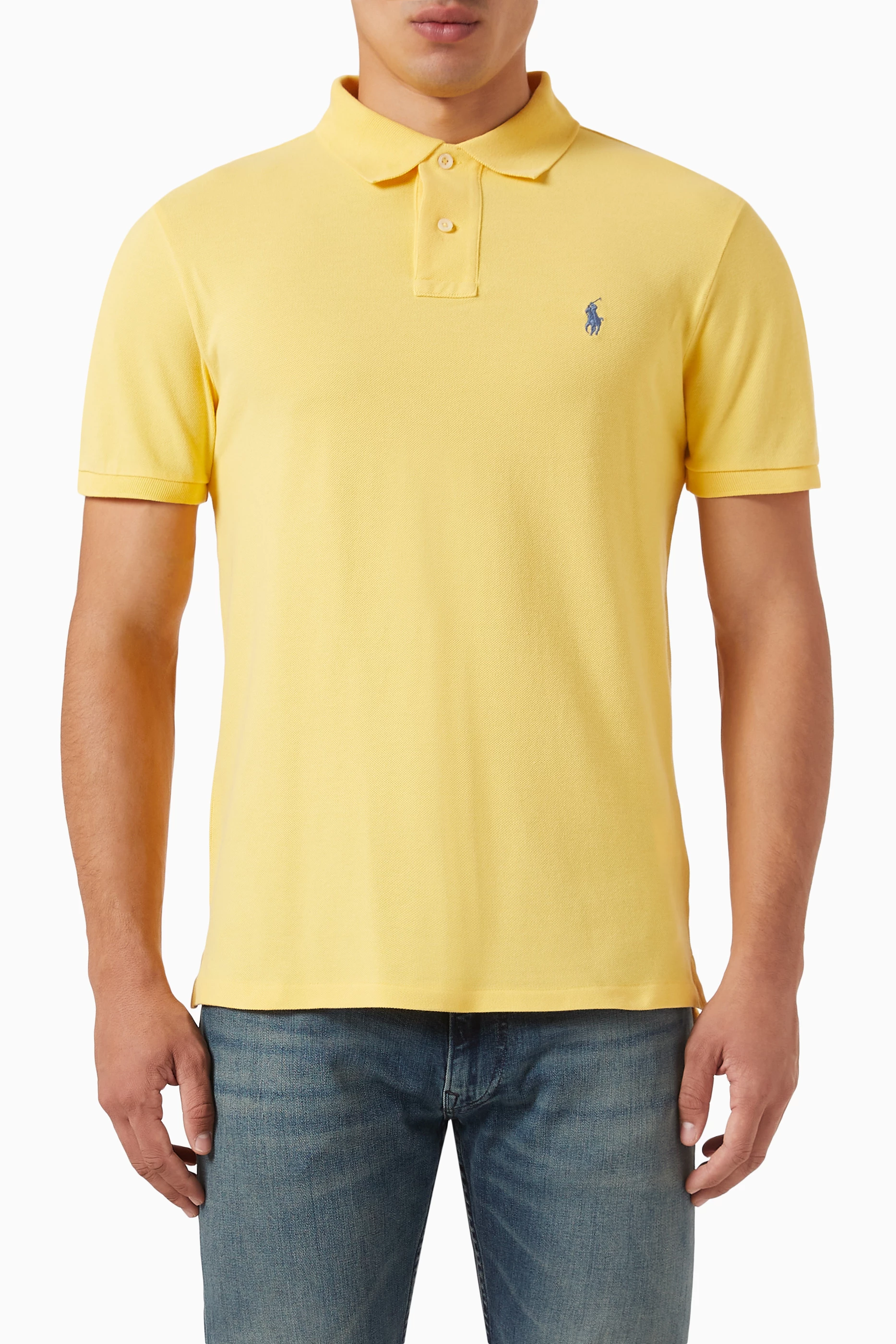 Yellow hotsell polo shirt