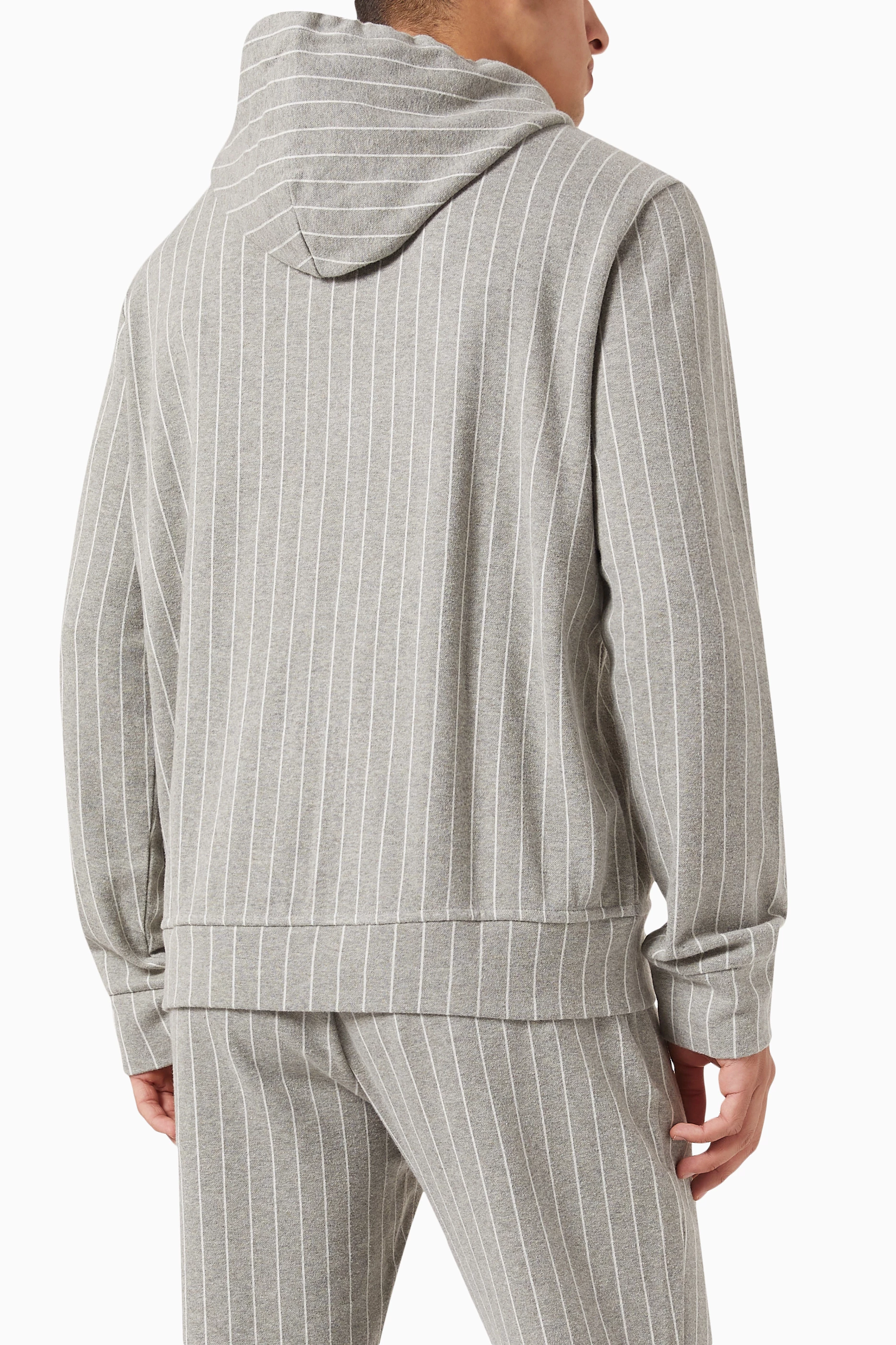 Striped hoodie discount men
