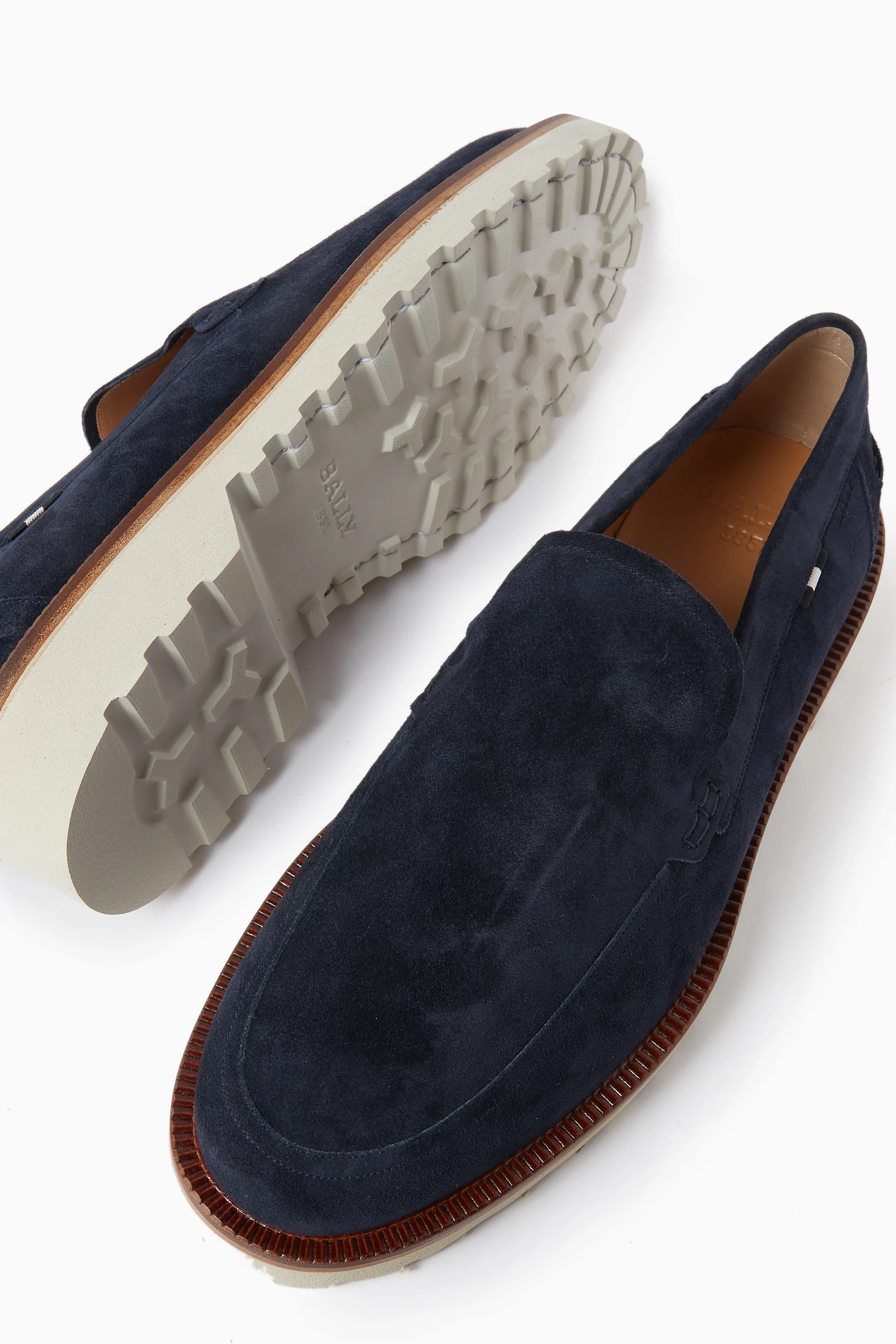 Bally best sale suede loafers