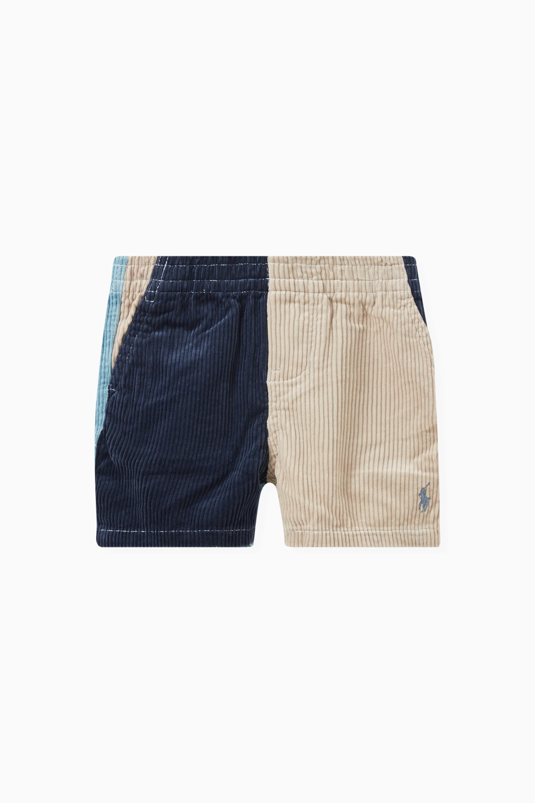 Buy Polo Ralph Lauren Multicolour Colourblock Corduroy Shorts in Cotton for Baby Boys in UAE Ounass