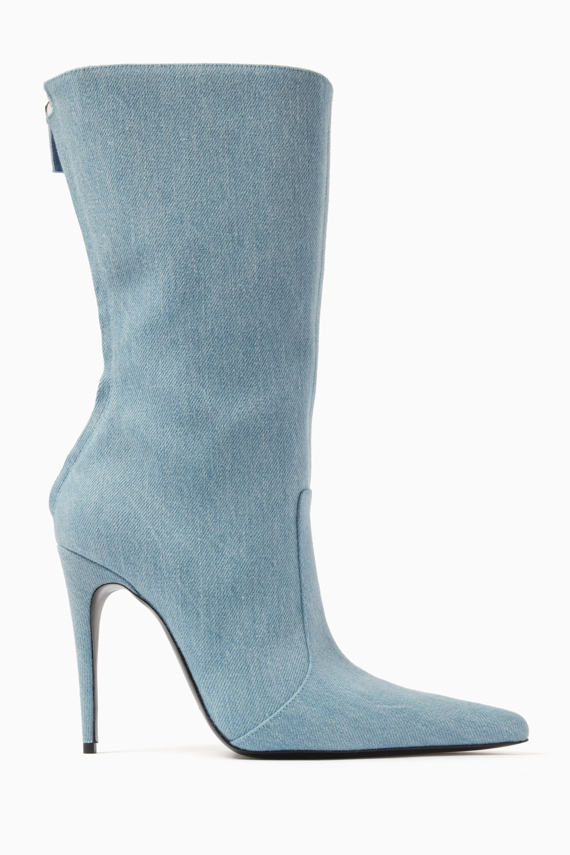 Pale blue on sale ankle boots